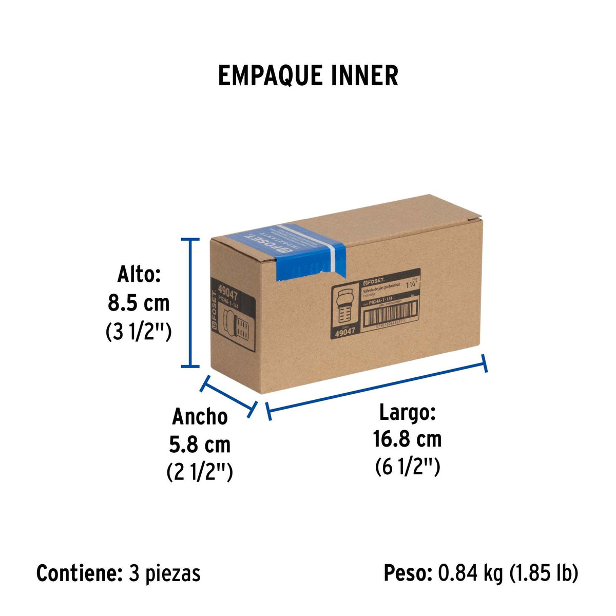 Check Pichancha Foset 1"1/4