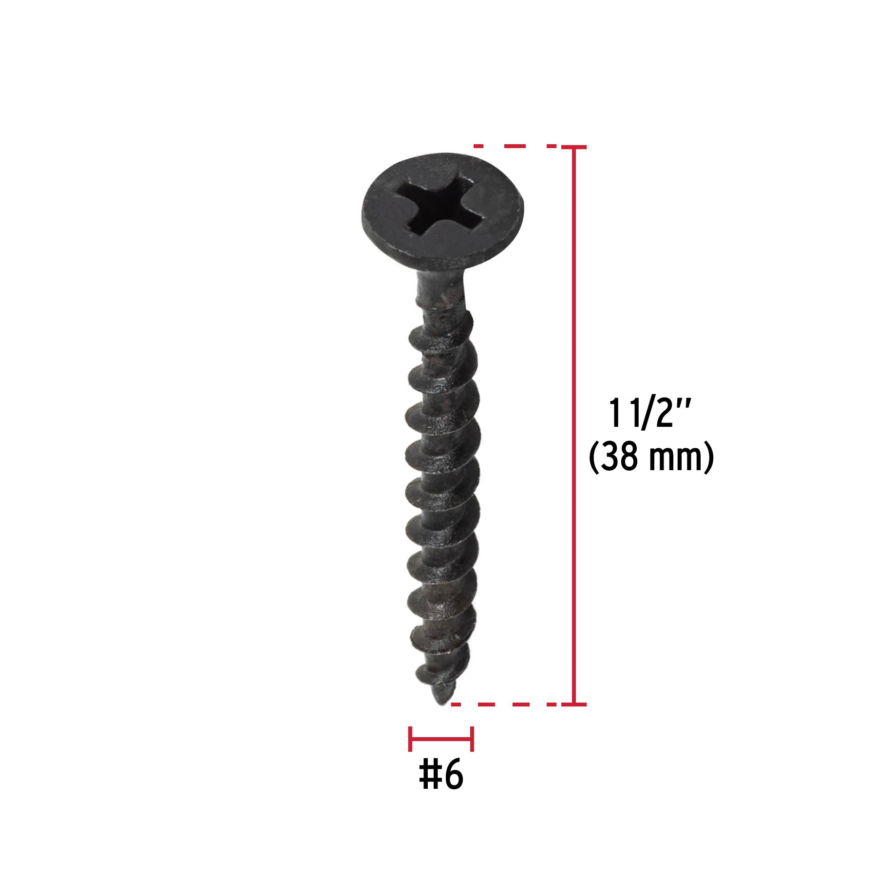 Pija Tablaroca No 6 x 1"1/2 Fiero Blister 16 Piezas
