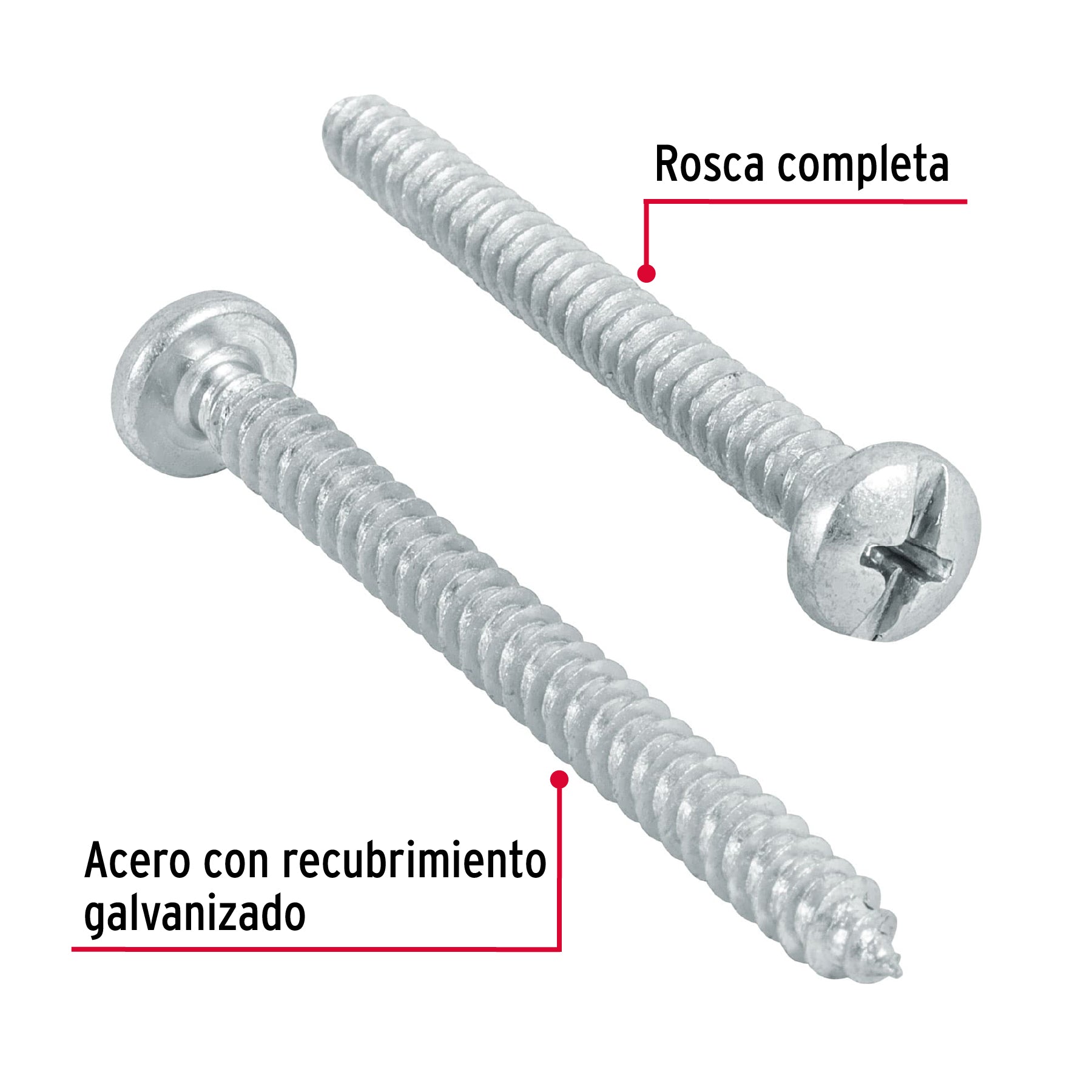 Pija para Lamina No 10 x 2" (50 mm) Fiero Bolsa con 150 Piezas