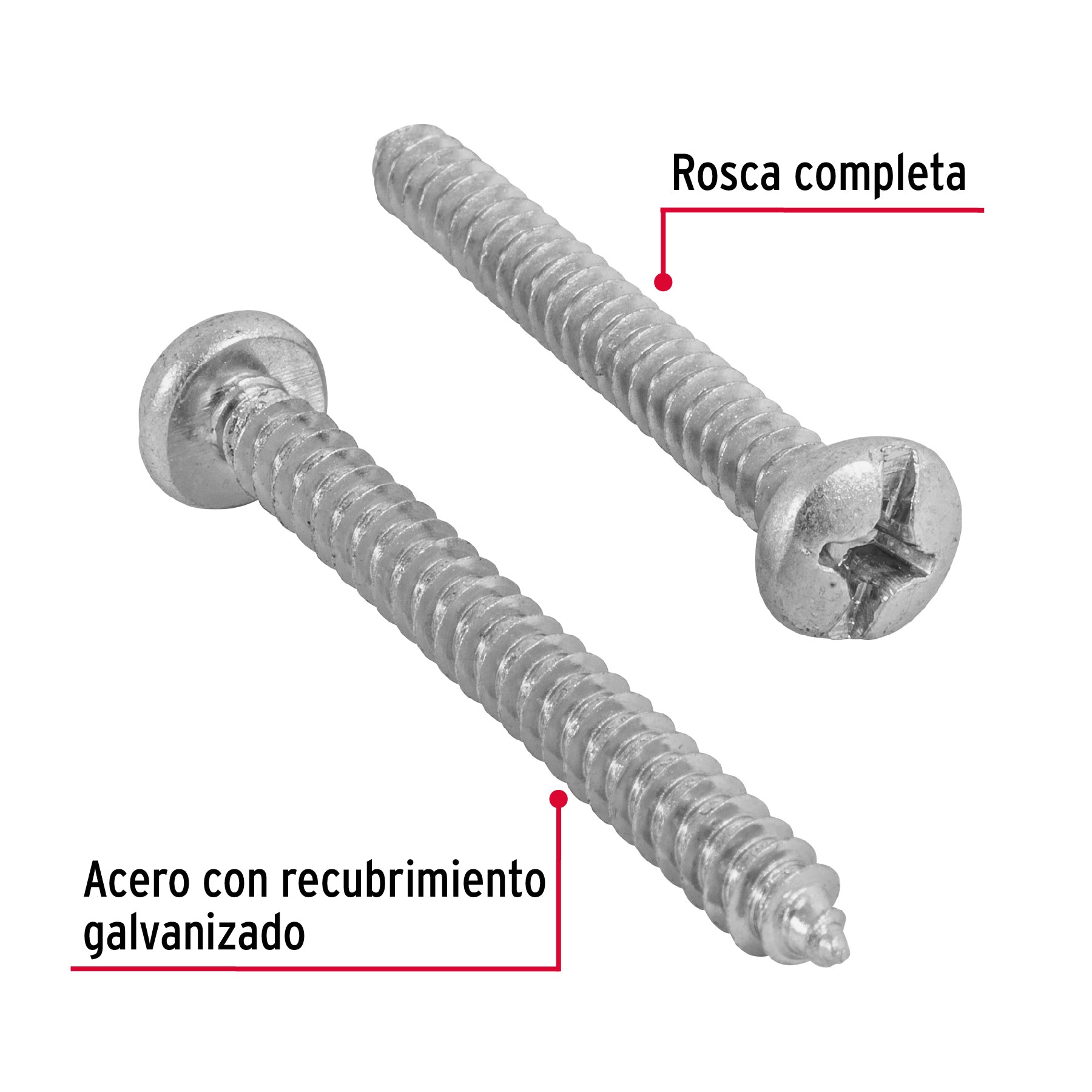 Pija para Lamina No 12 x 2" (50 mm) Fiero Bolsa con 100 Piezas