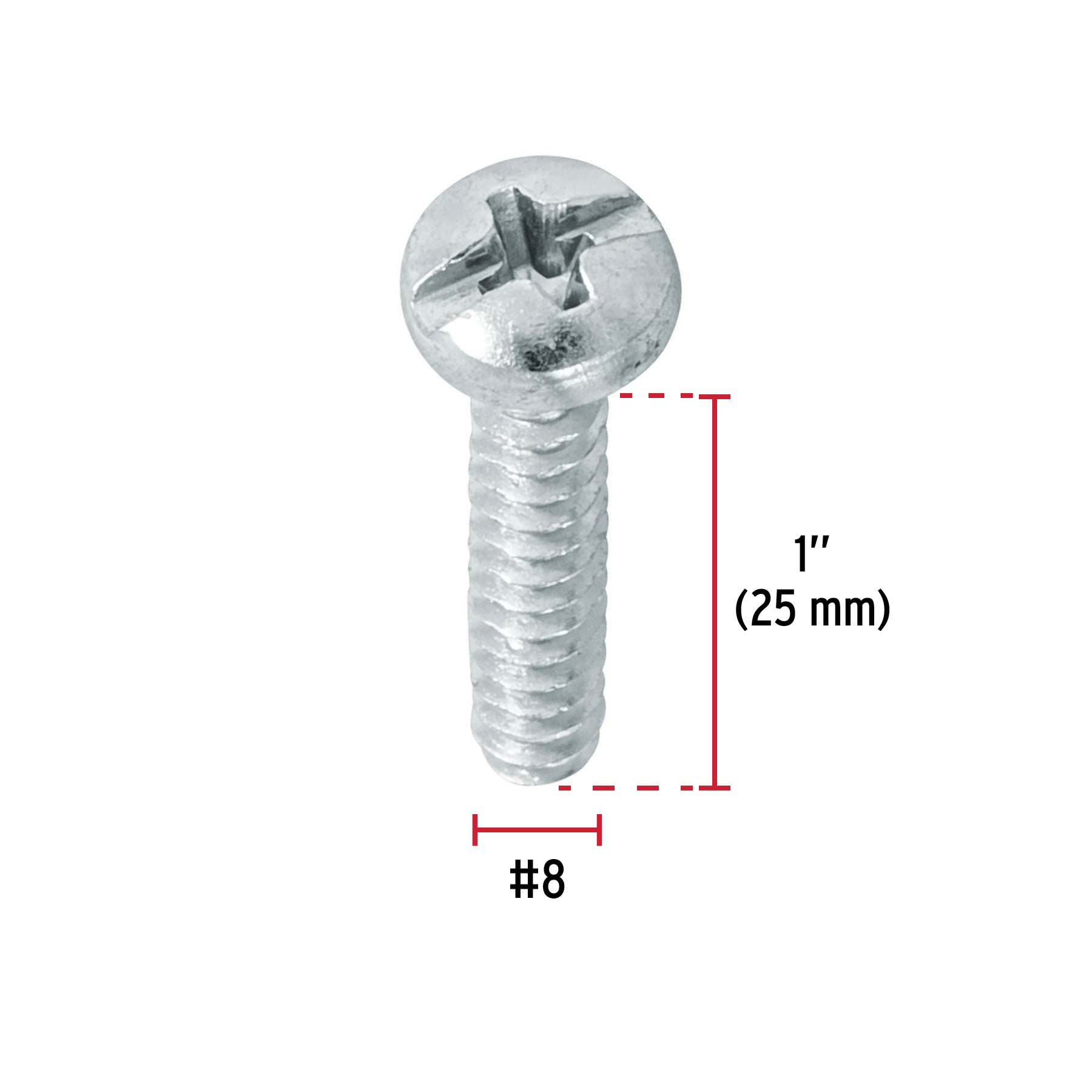 Pija para Lamina No 8 x 1" (25 mm) Fiero Blister 14 Piezas