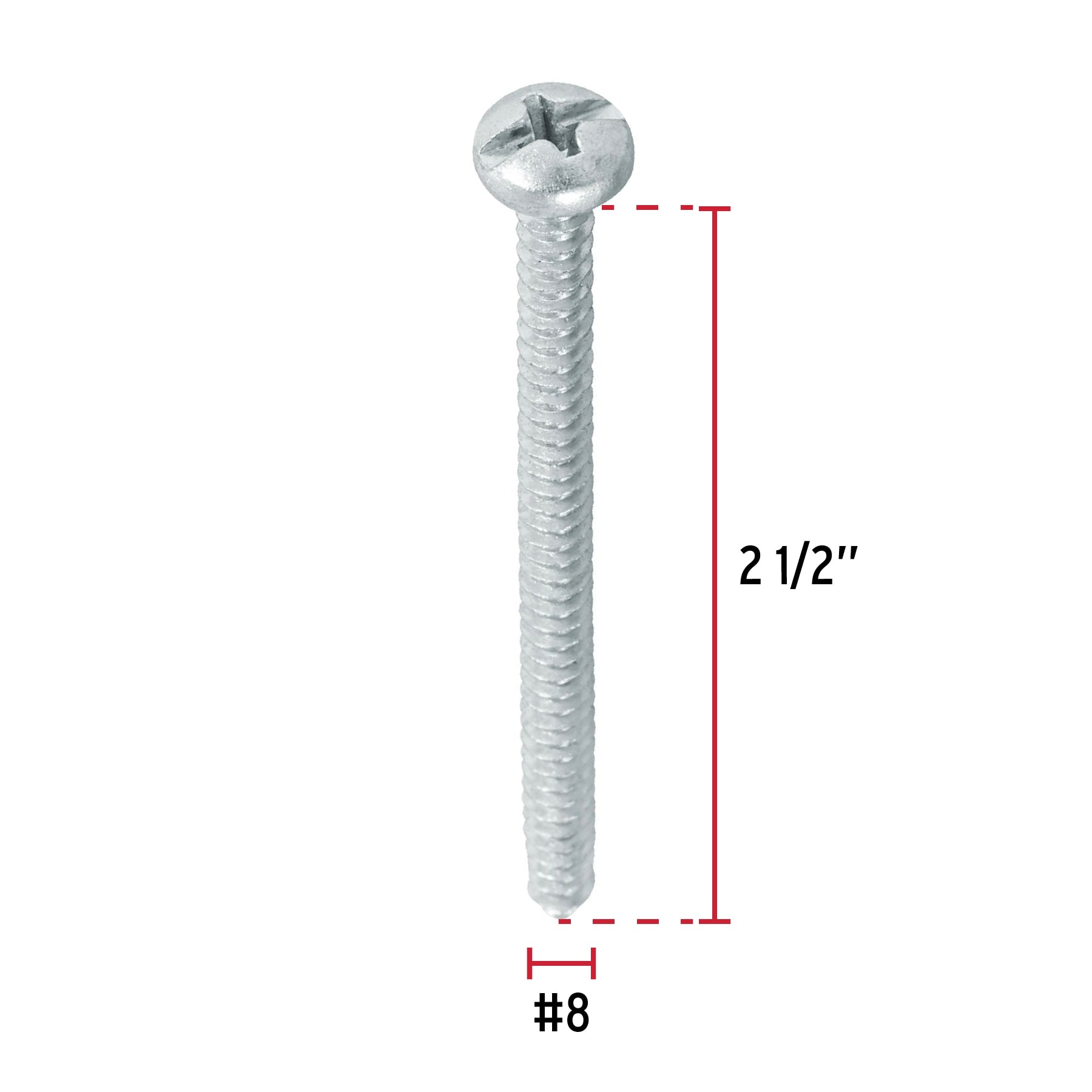 Pija para Lamina No 8 x 2"1/2 (65 mm) Fiero 1 Pieza