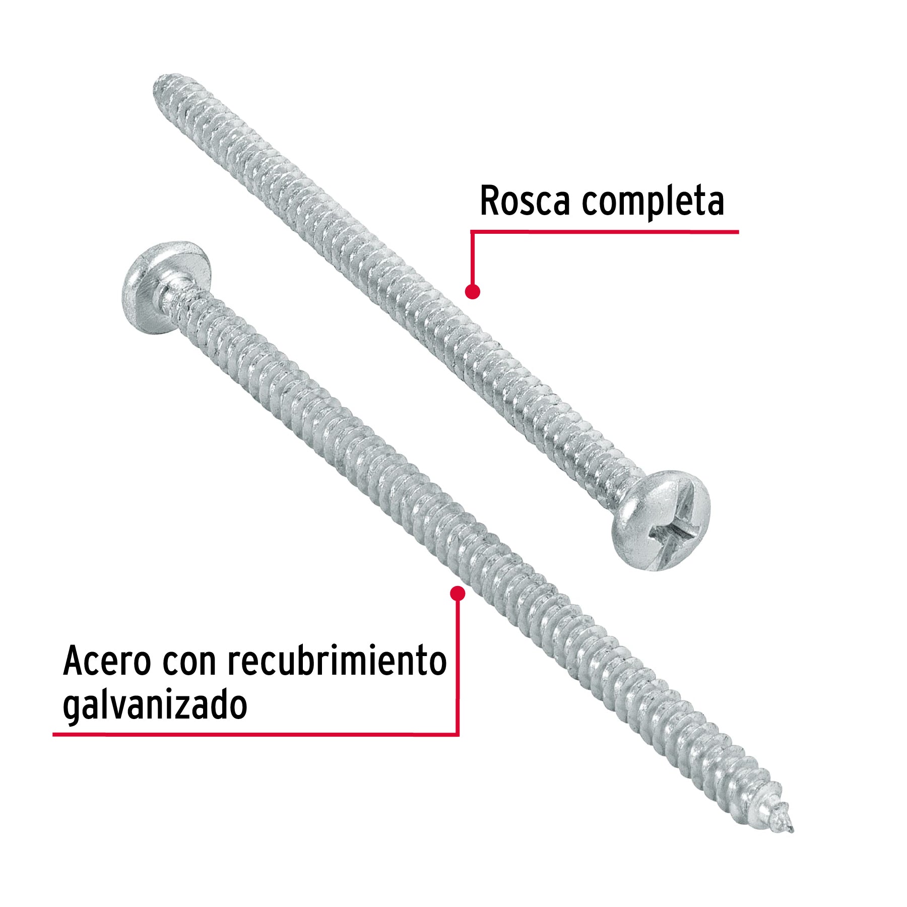 Pija para Lamina No 8 x 3" (75 mm) Fiero 1 Pieza