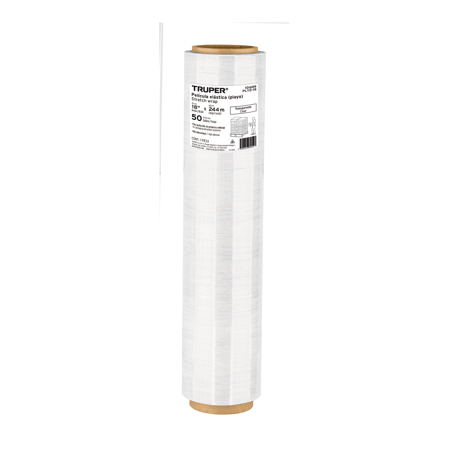Playo 18" Calibre 50 Rollo de 244 mts Truper