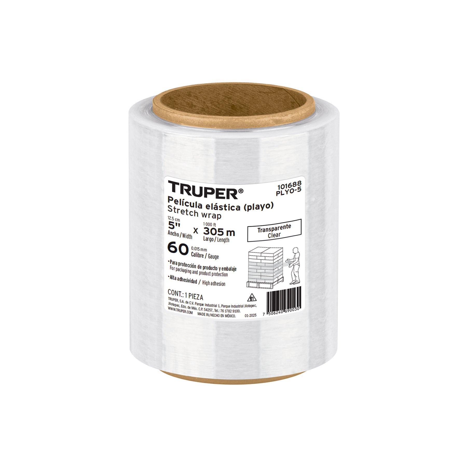 Playo 5" Calibre 60 Rollo de 305 mts Truper