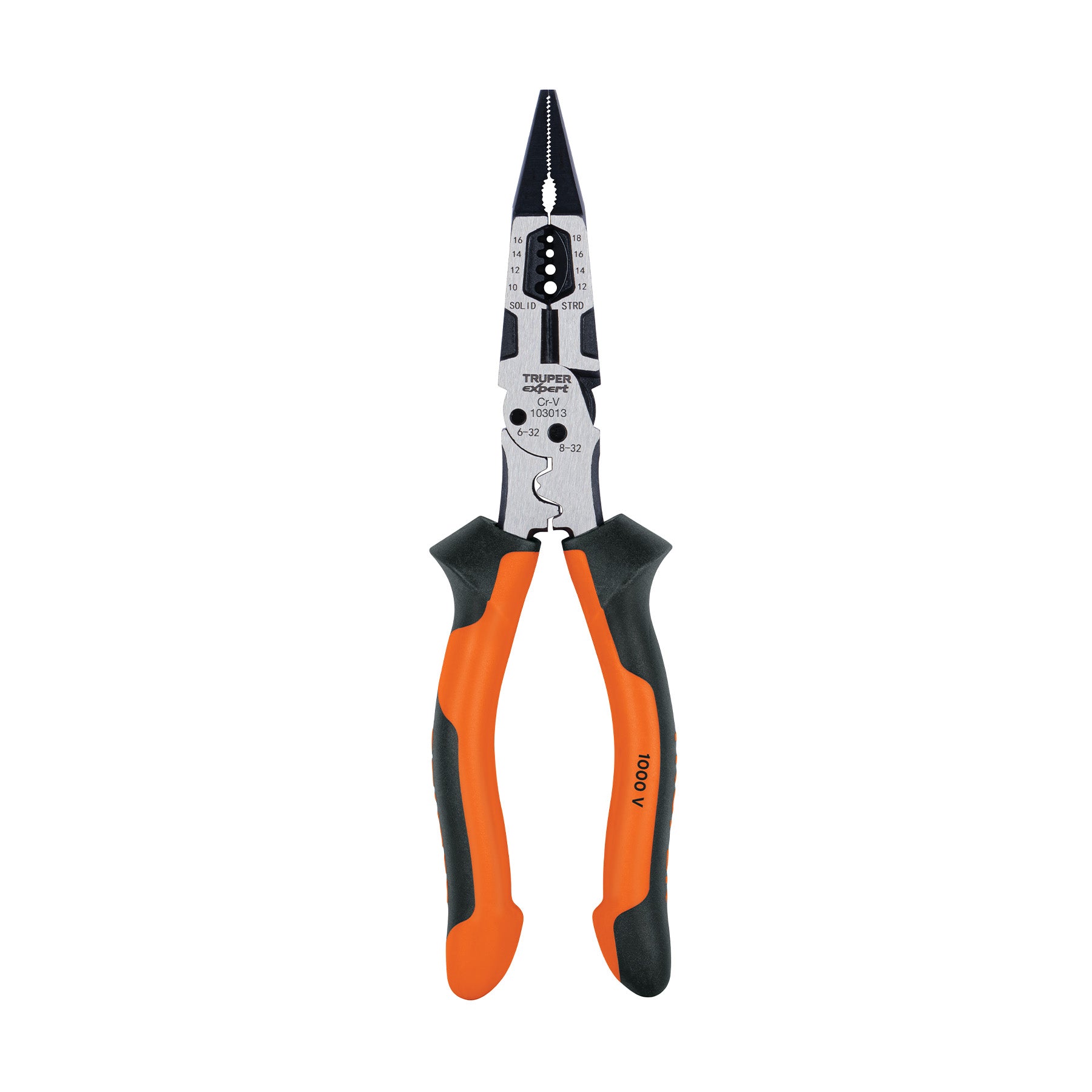 Pinzas Multiusos 8" Punta Larga Comfort Grip Truper Expert