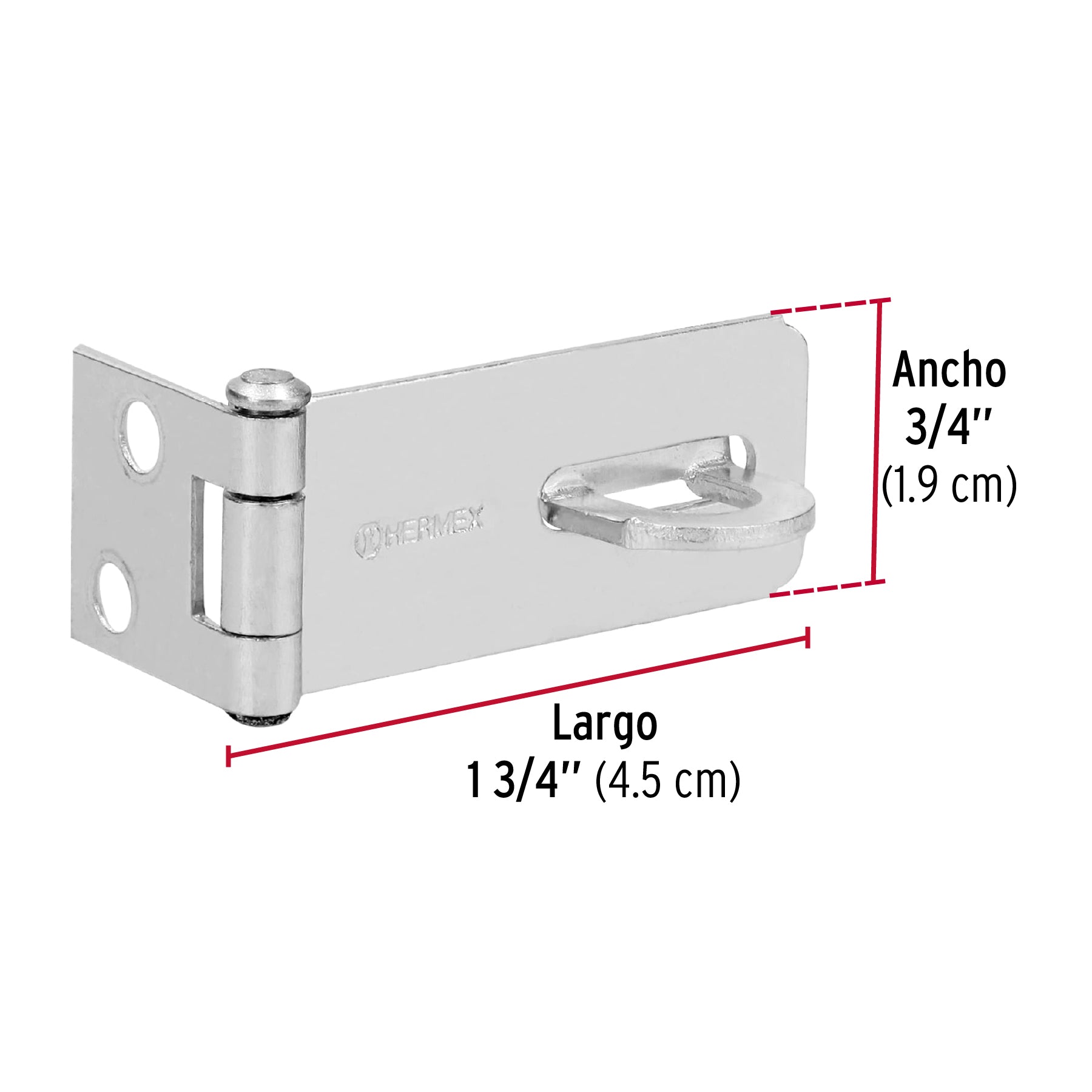 Portacandado de Acero 1"3/4 Hermex