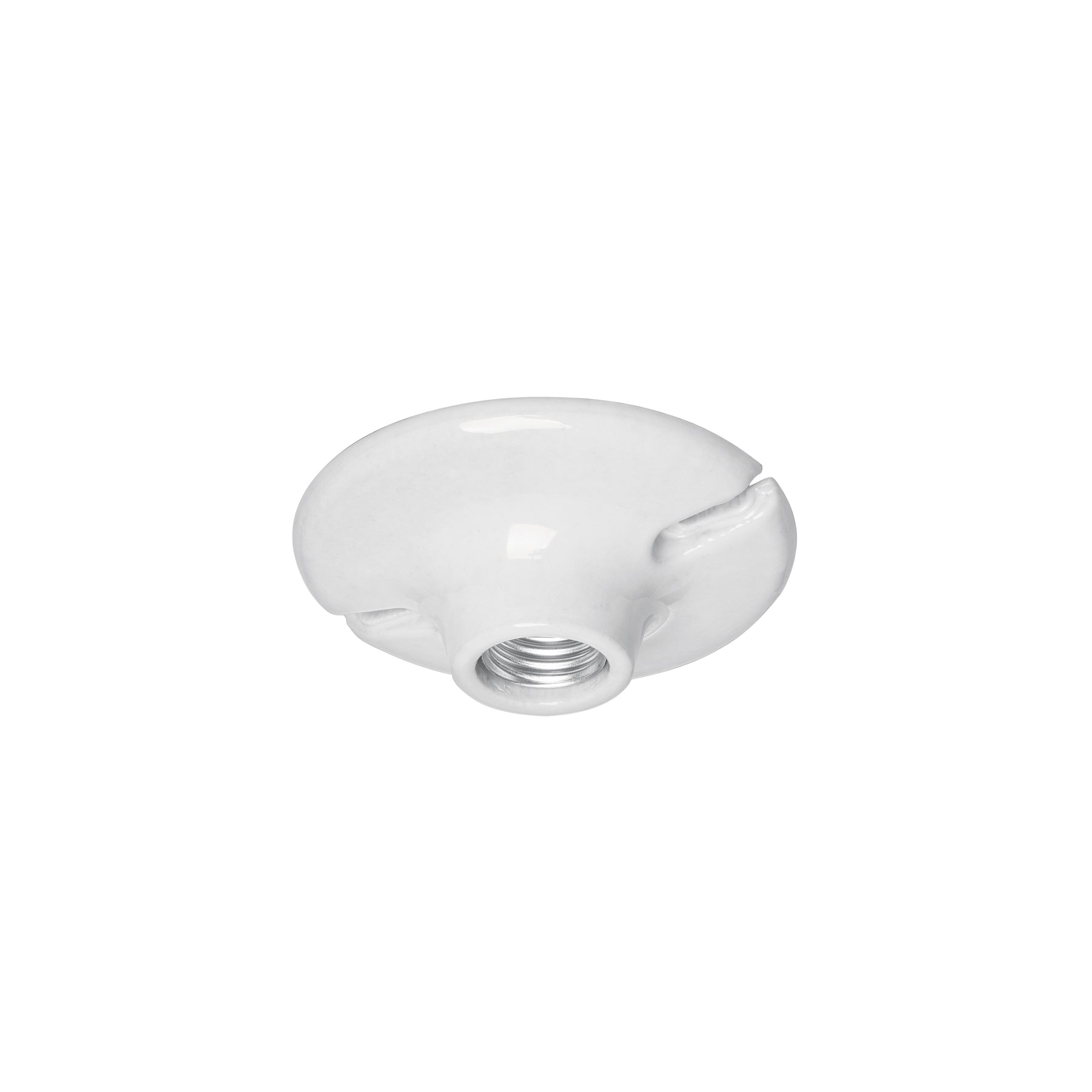 Portalampara Porcelana Redondo 4"1/2 Volteck