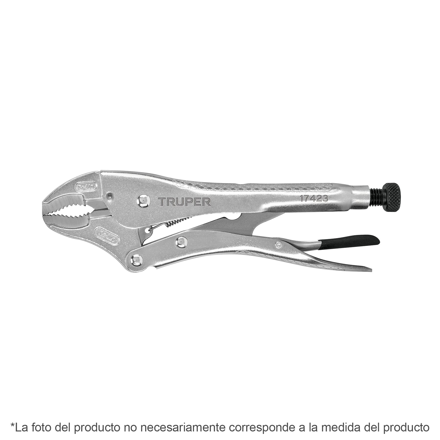 Pinza de Presion Mordaza Curva 7" Truper