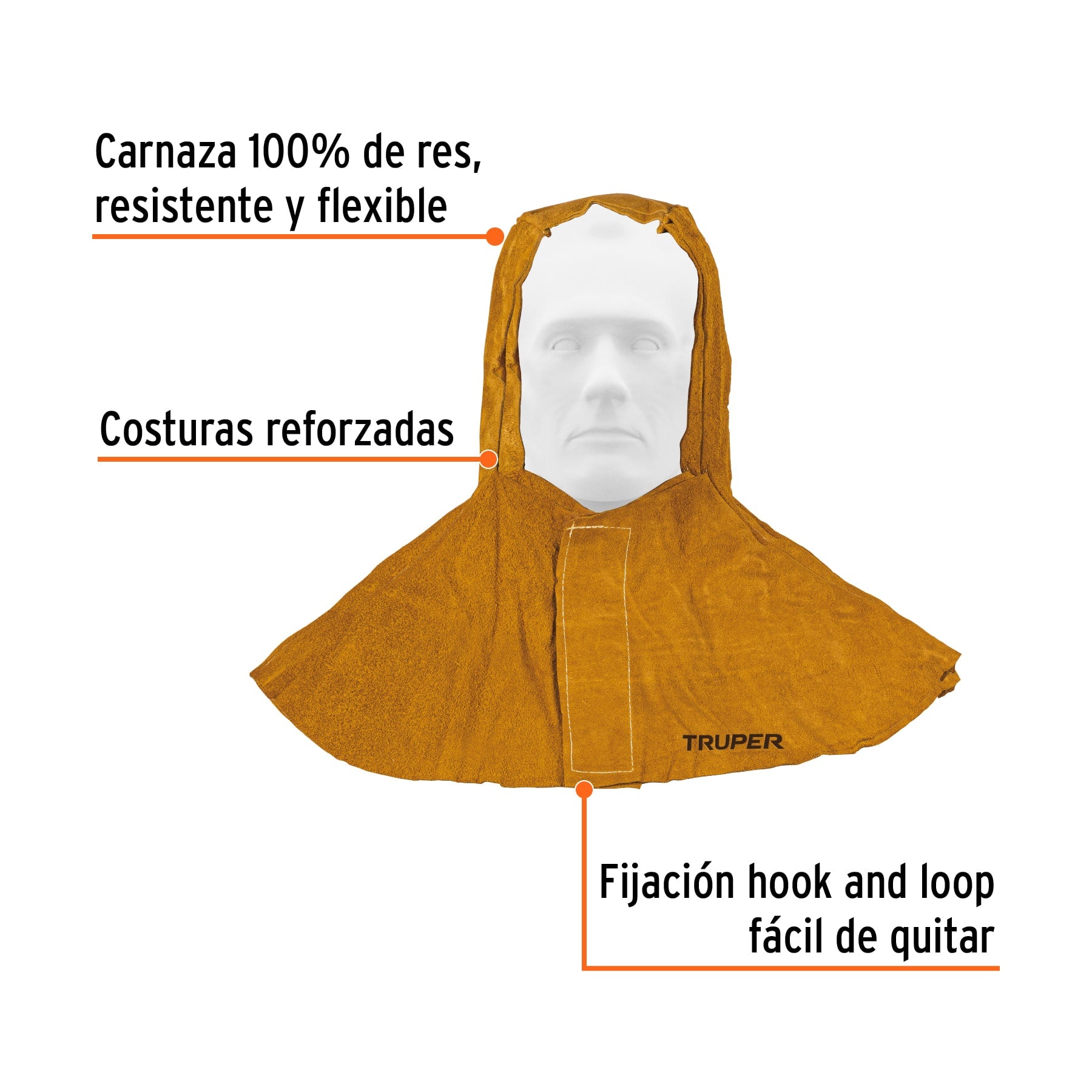 Capucha para Soldar de Carnaza Truper