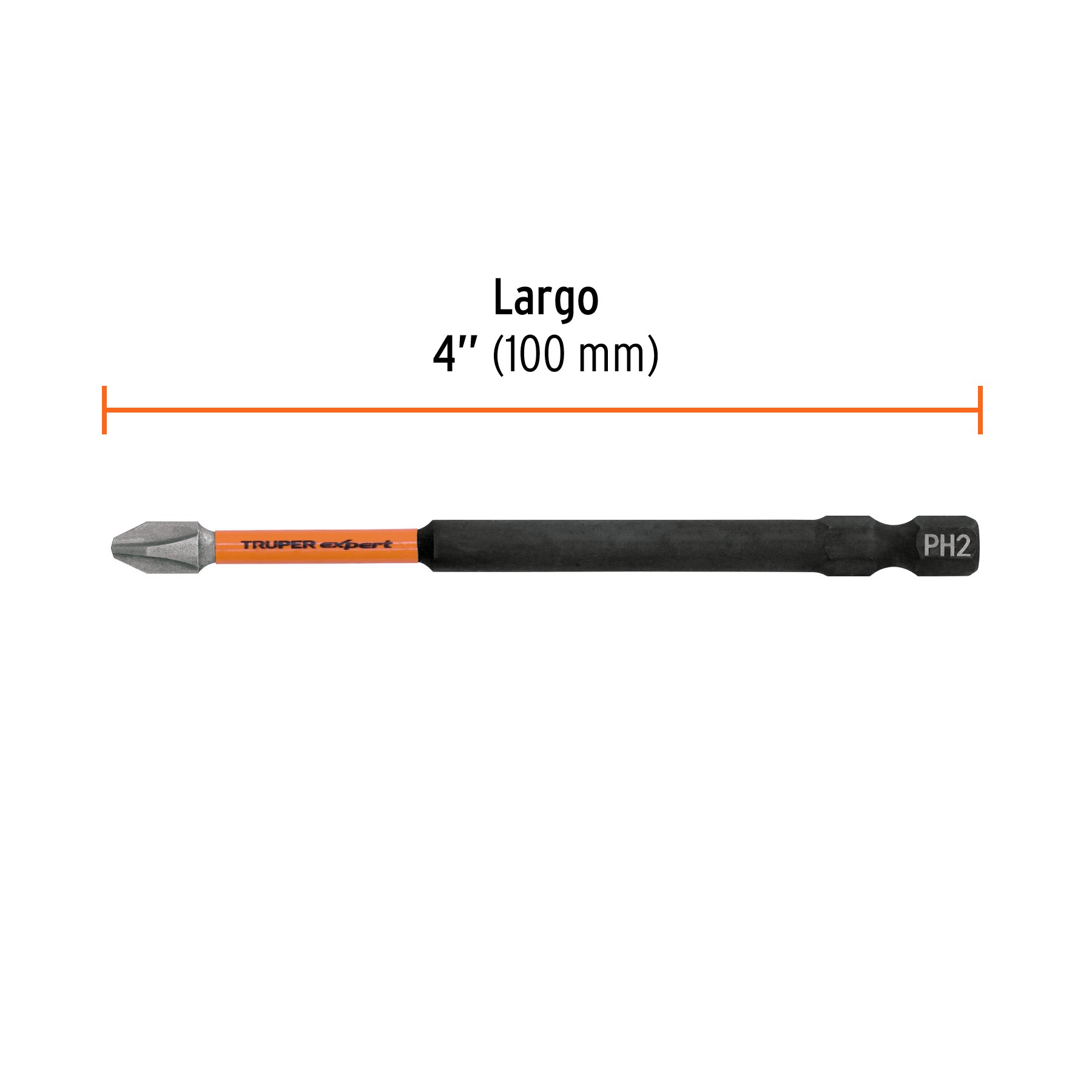 Puntas de Cruz PH2 X 4" de Impacto Truper Expert por Pieza