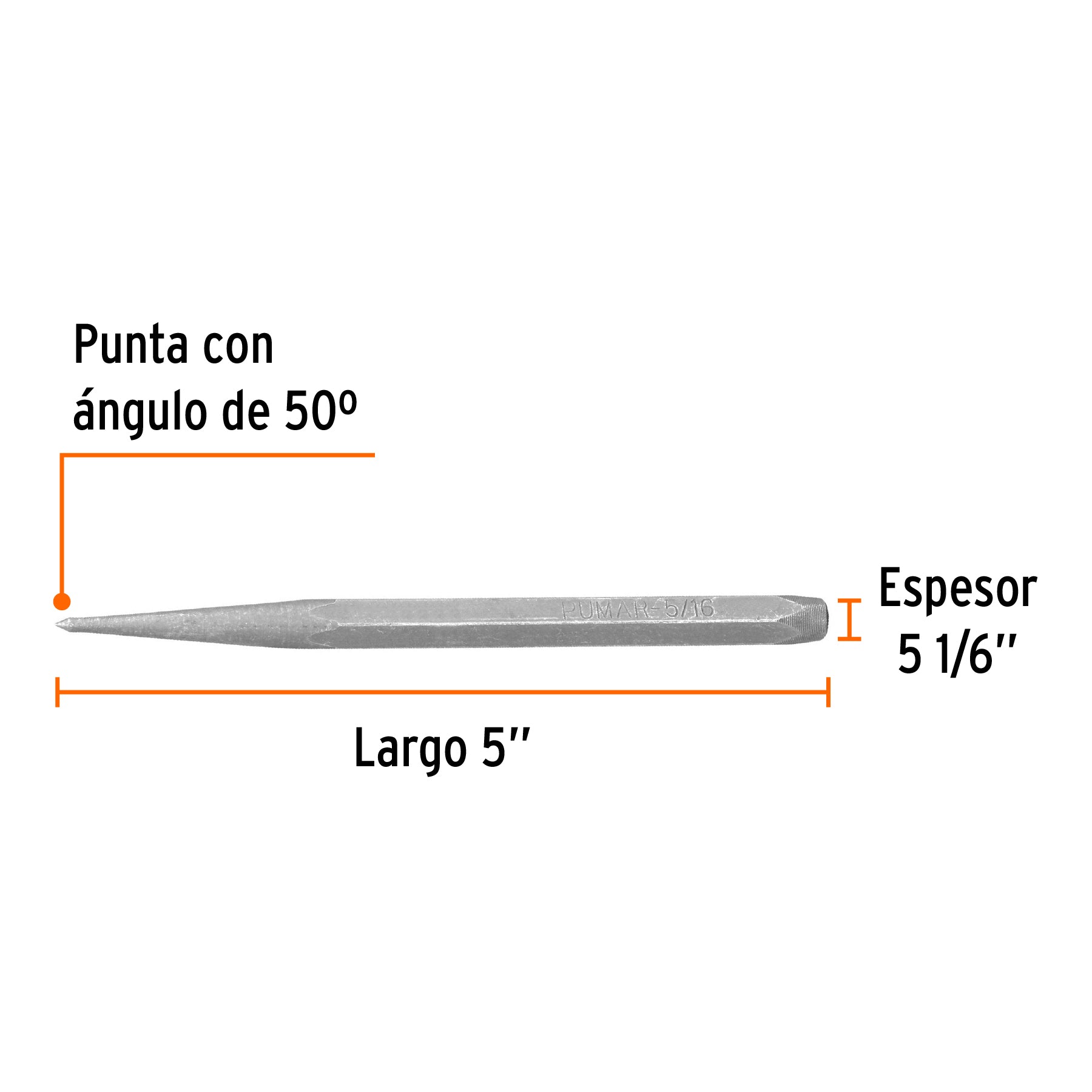Punzon para Marcar Truper 5"