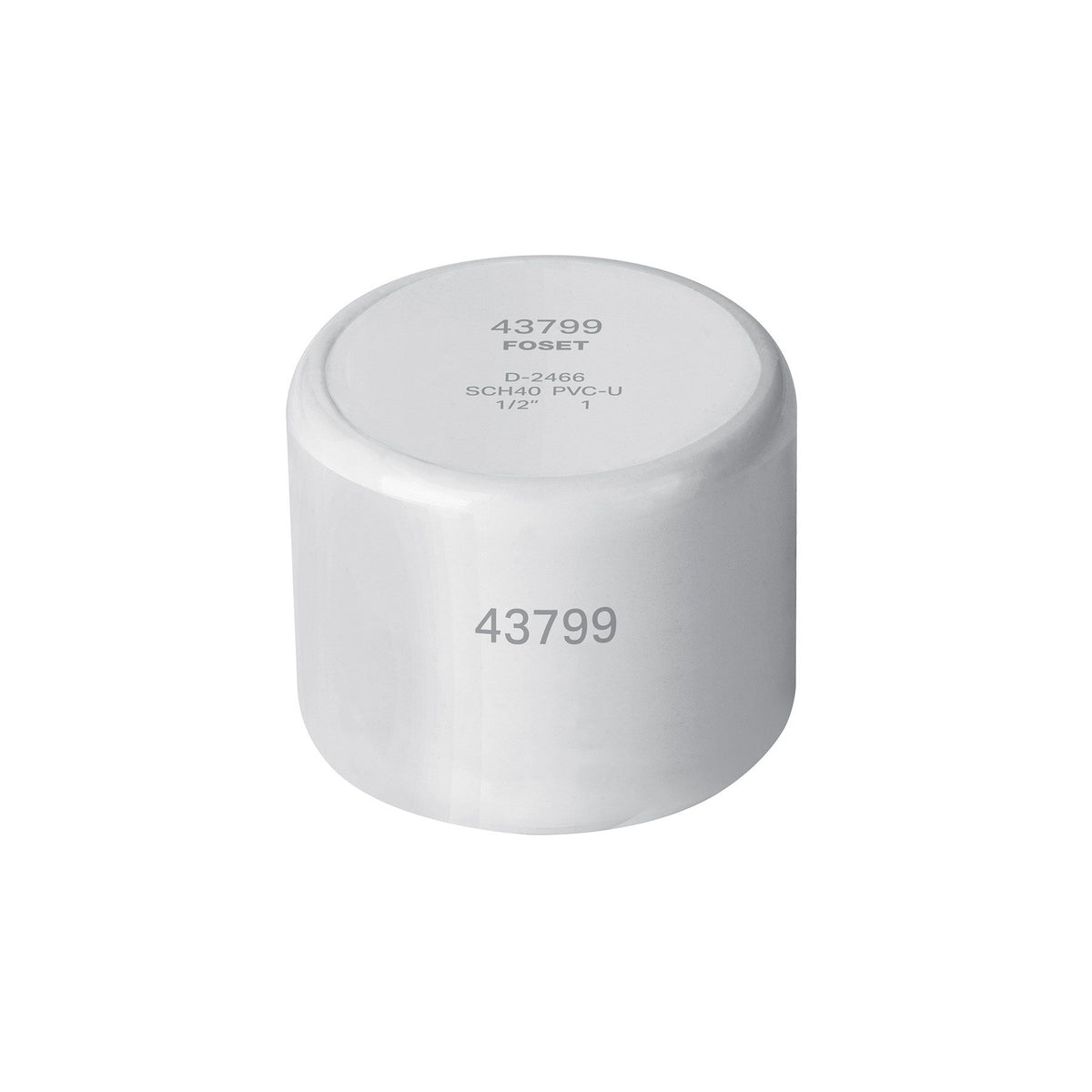 Tapon Capa Roscable PVC Hidraulico FOSET 1/2"