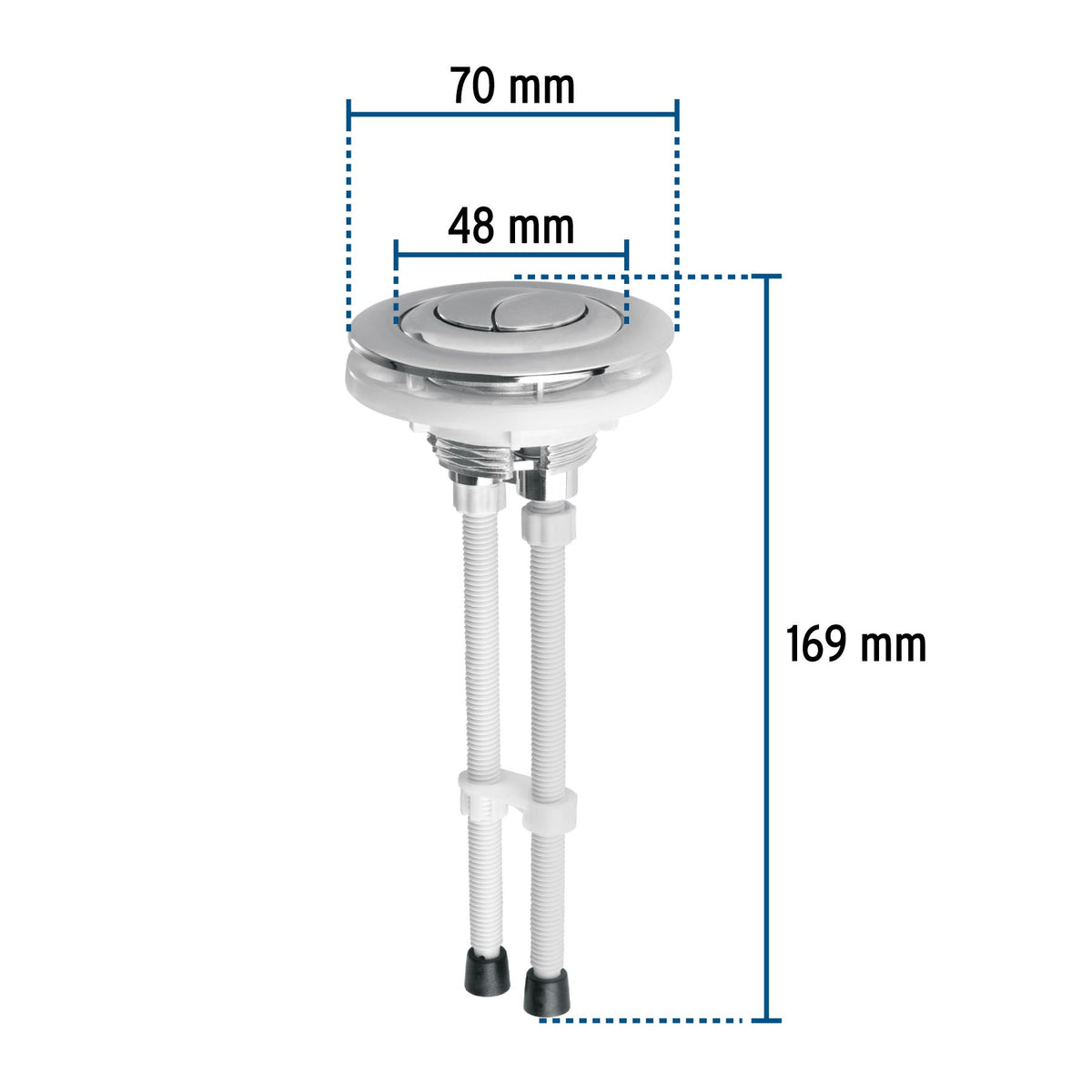 Boton Superior Universal para WC con Valvula Dual FOSET