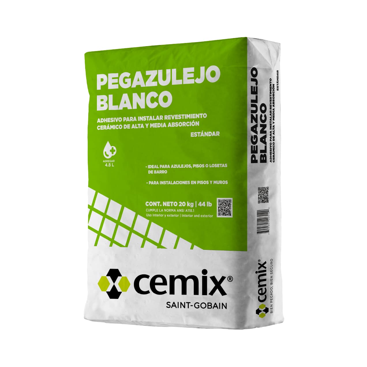 Pegazulejo Blanco Cemix Bulto 20 Kg