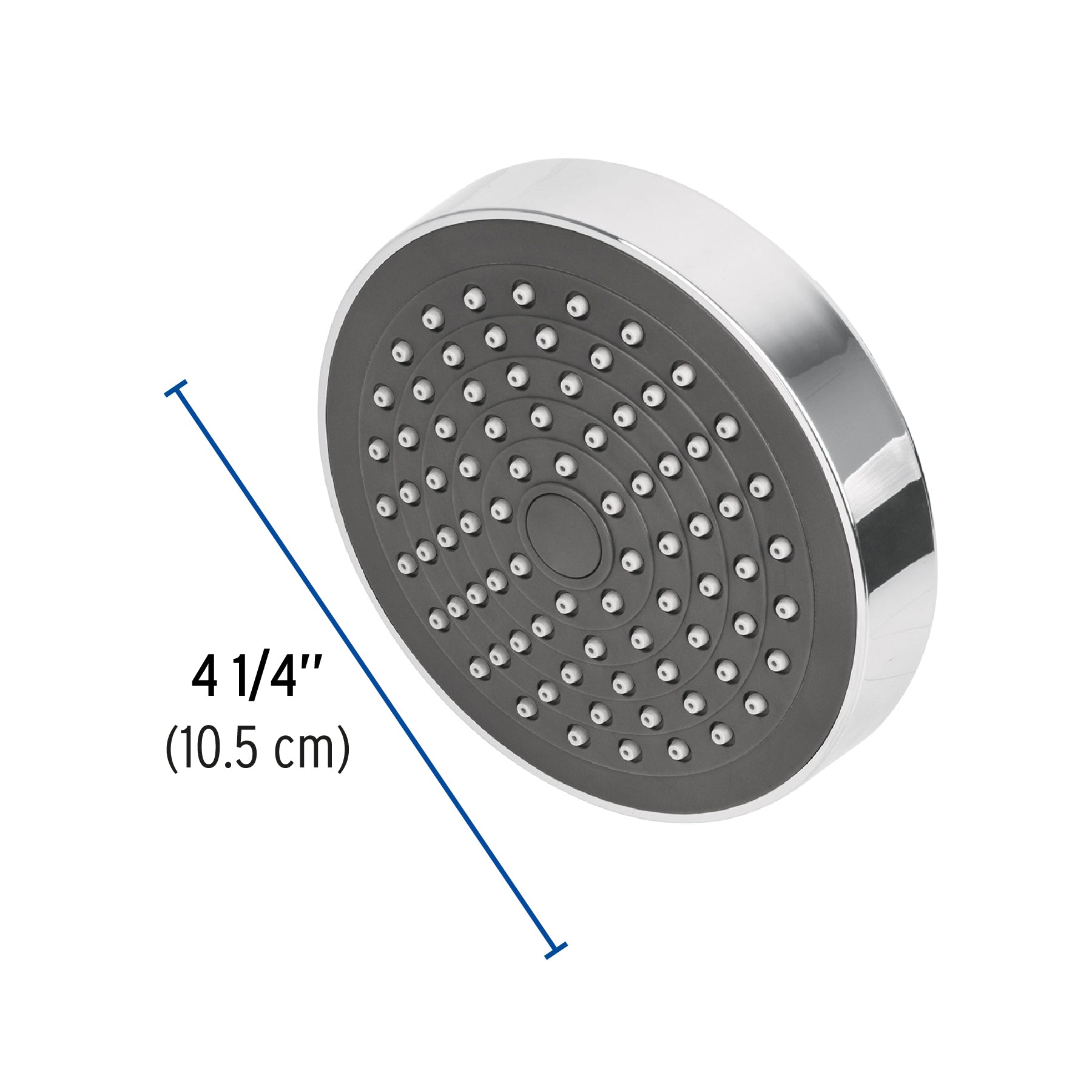 Regadera Redonda 4"1/4 de ABS Foset Basic Cromo