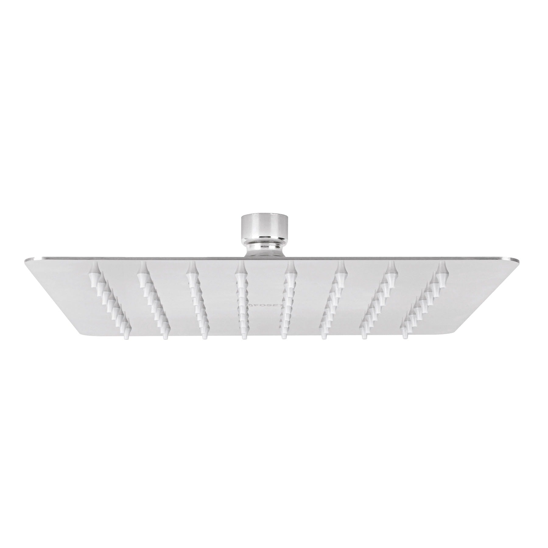 Regadera Cuadrada 8" Acero Inoxidable FOSET TUBIG Acabado Cromo