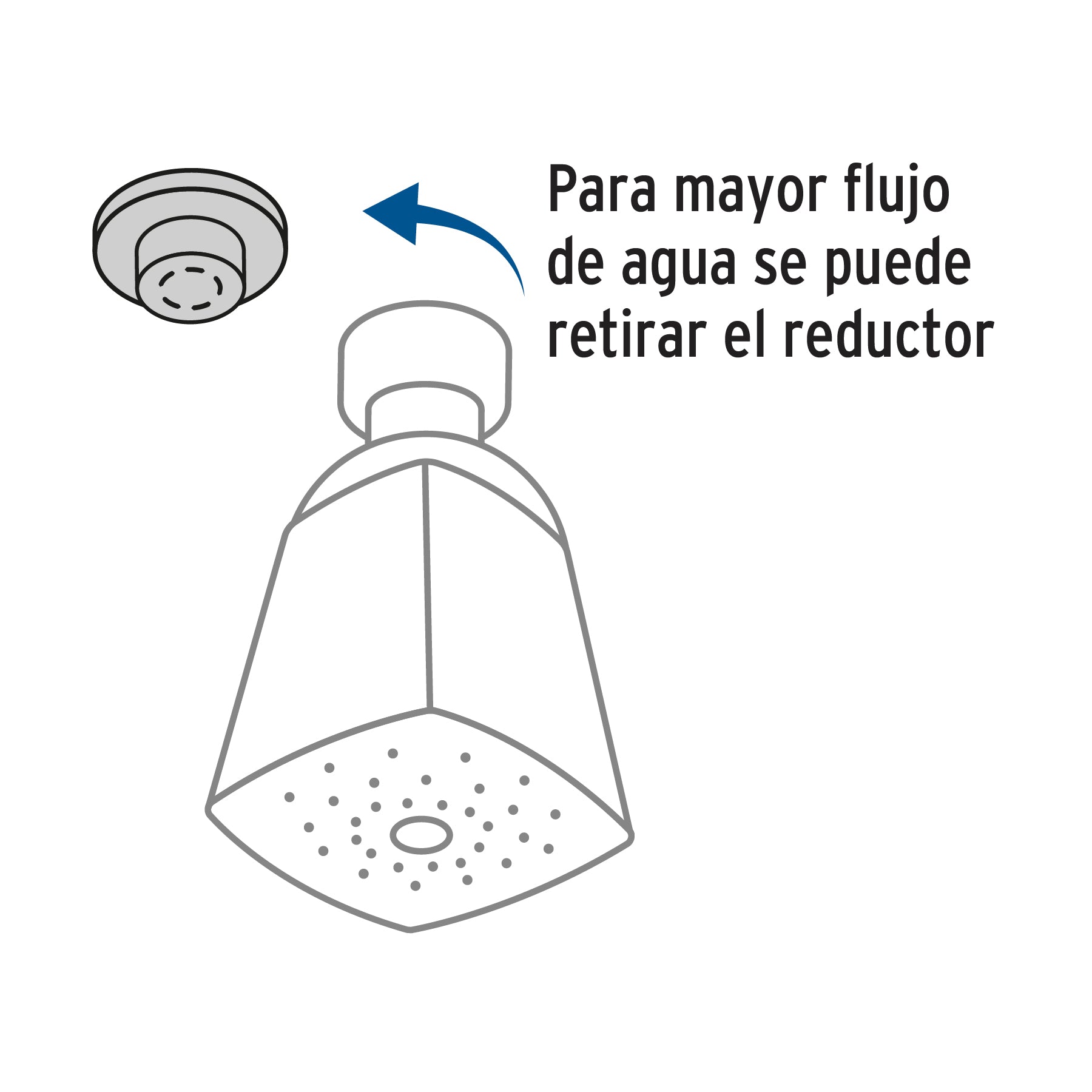 Regadera Cuadrada 2" Brazo y Chapeton Foset Aqua