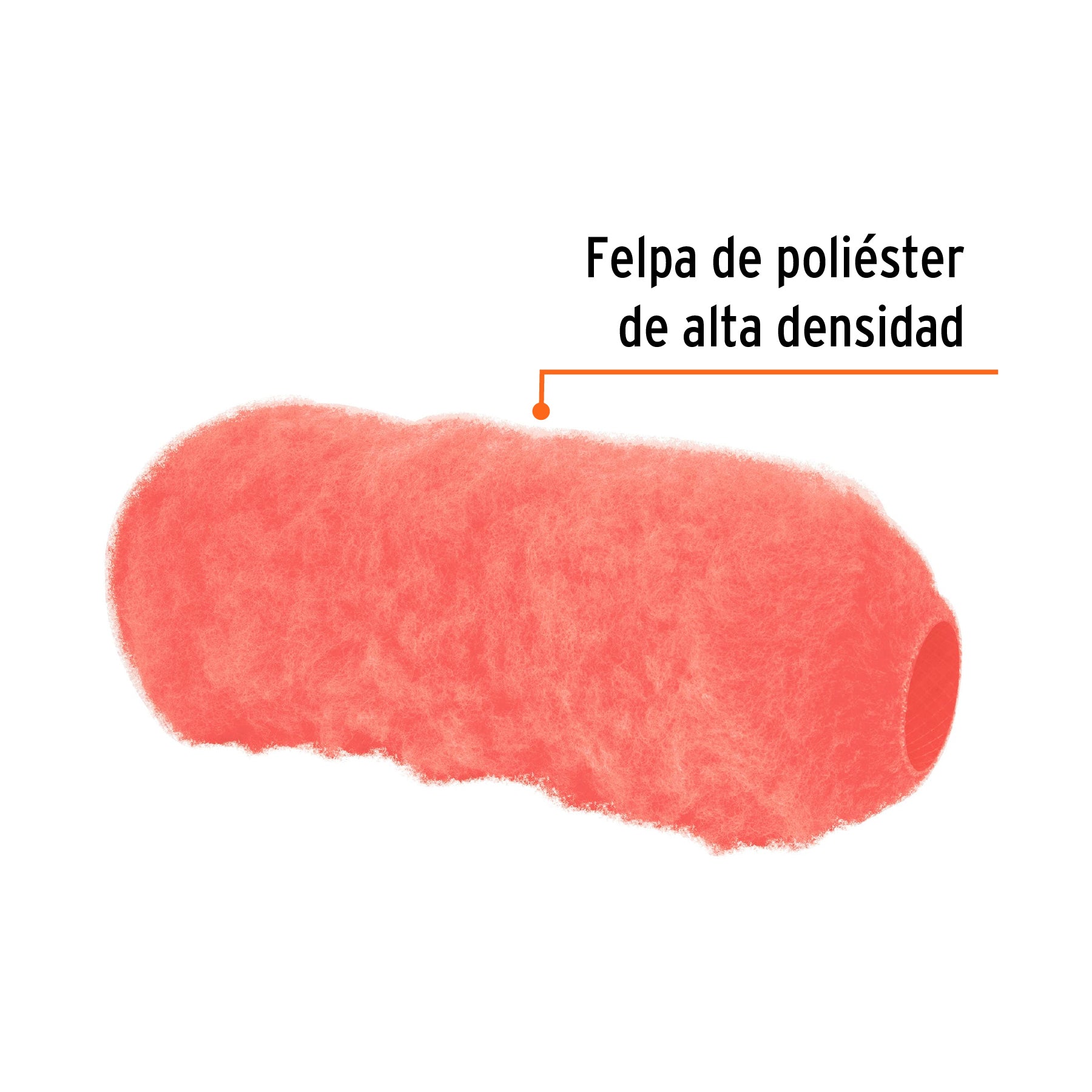 Felpa para Rodillo 9" x 1"1/4 Truper Superficies Extra Rugosas