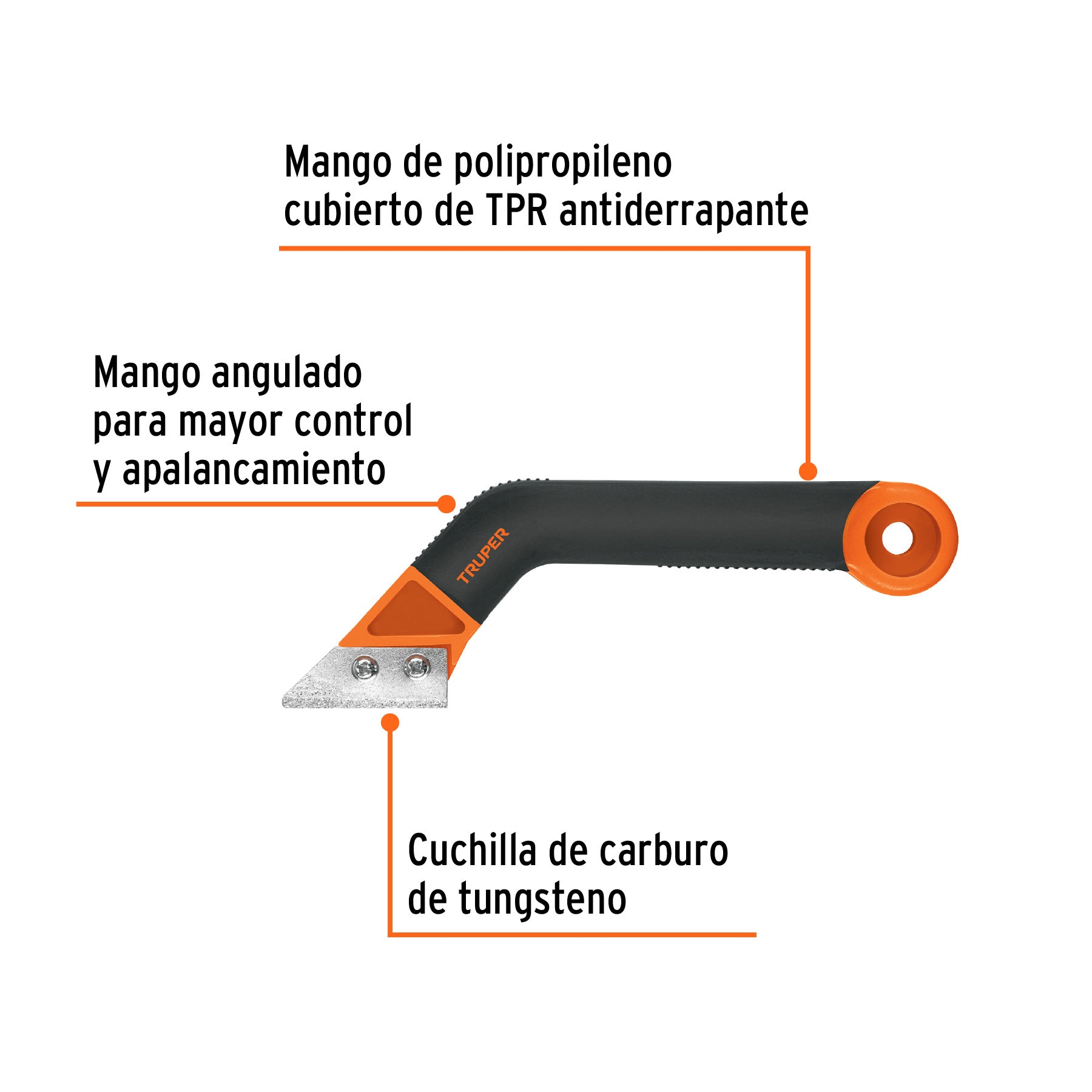 Raspador de Lechada con Cuchillas de 2" Truper