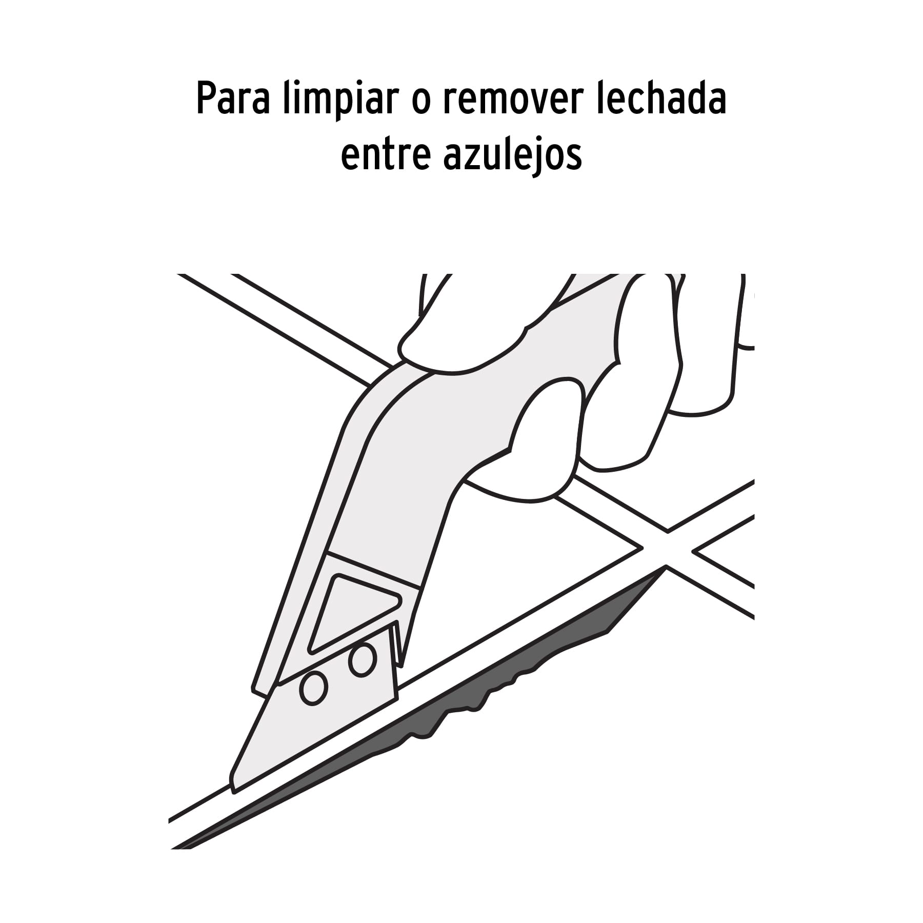 Raspador de Lechada con Cuchillas de 2" Truper
