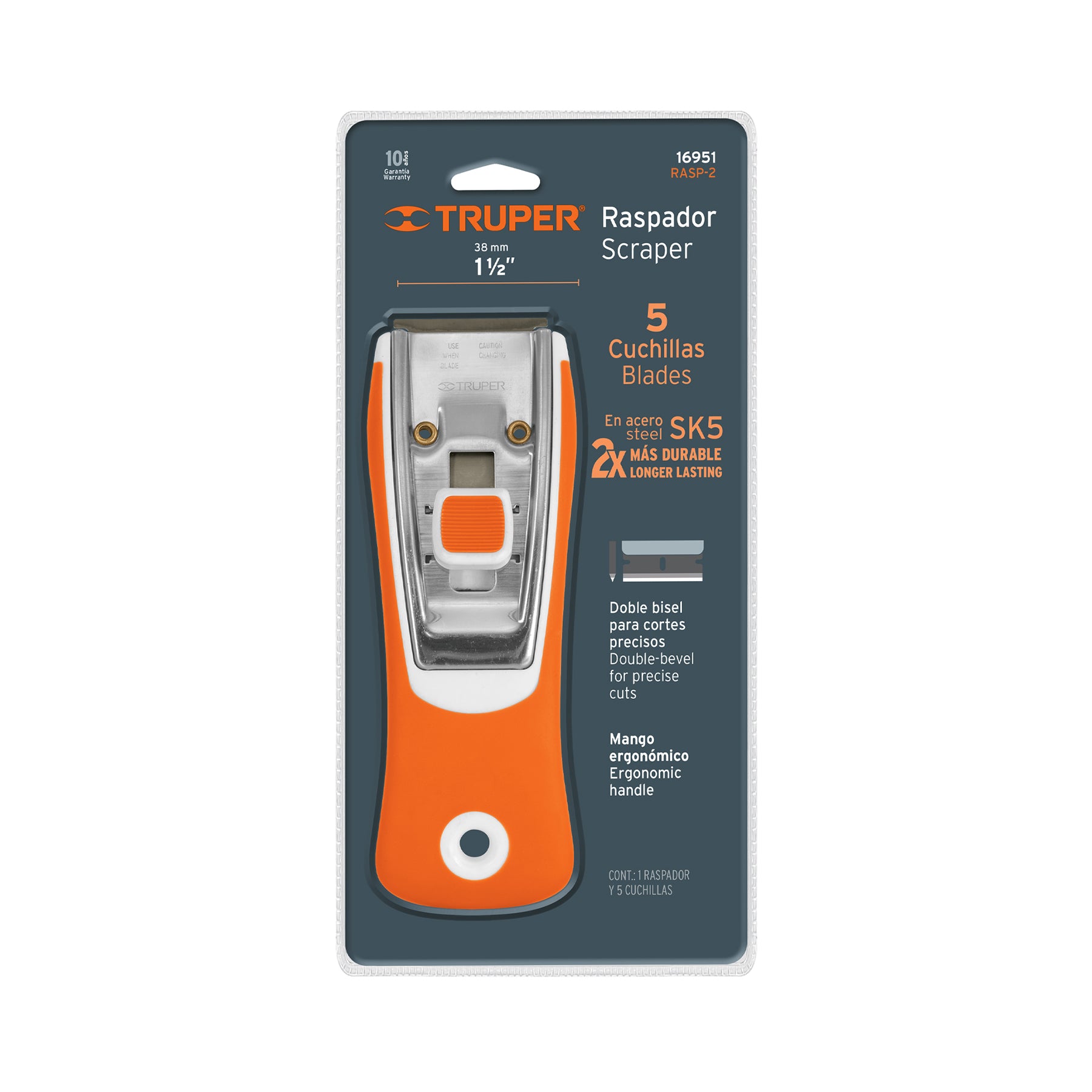 Raspador con Navaja de 1"1/2 Truper