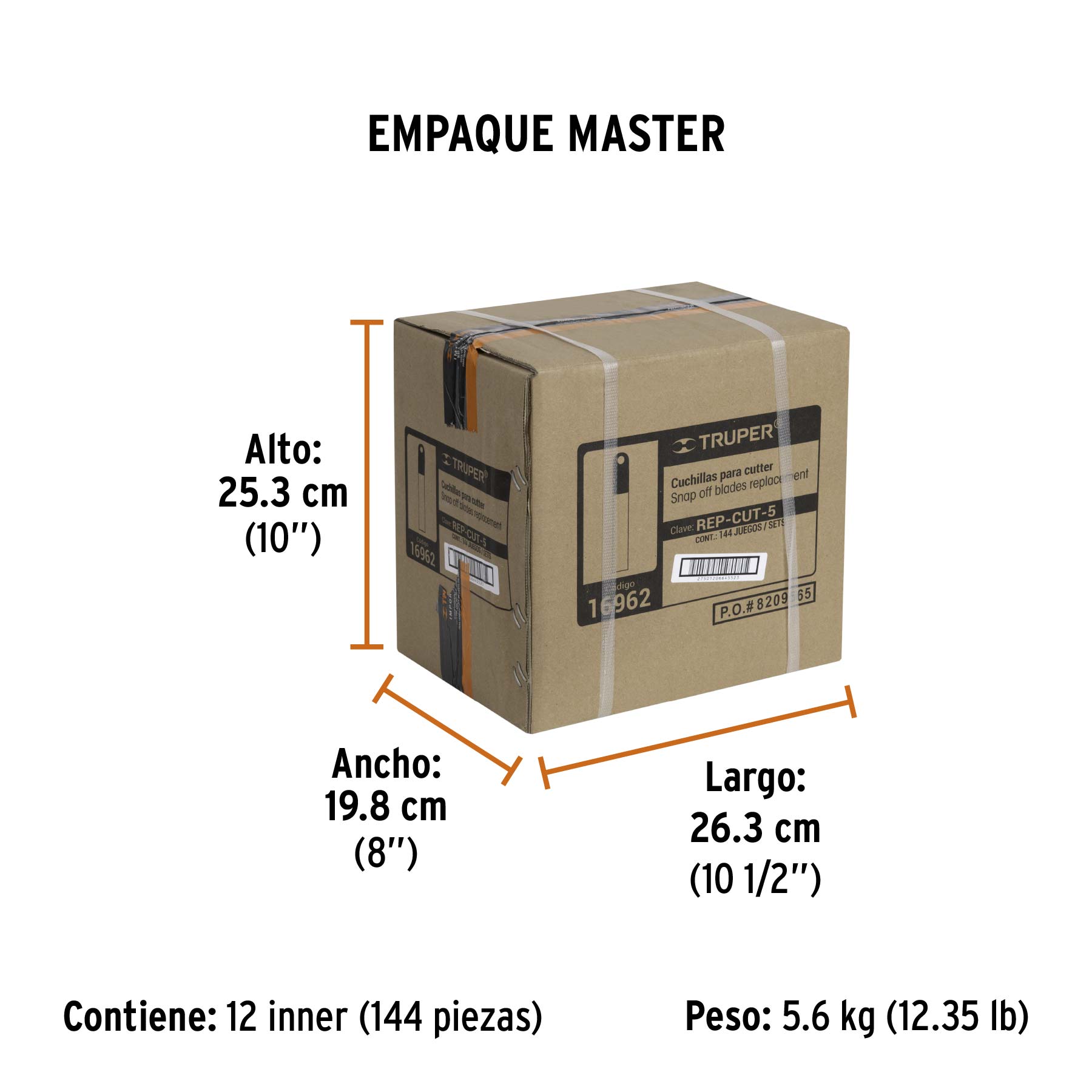 Repuestos para Cutter de 9 mm SK4 10 Piezas Truper