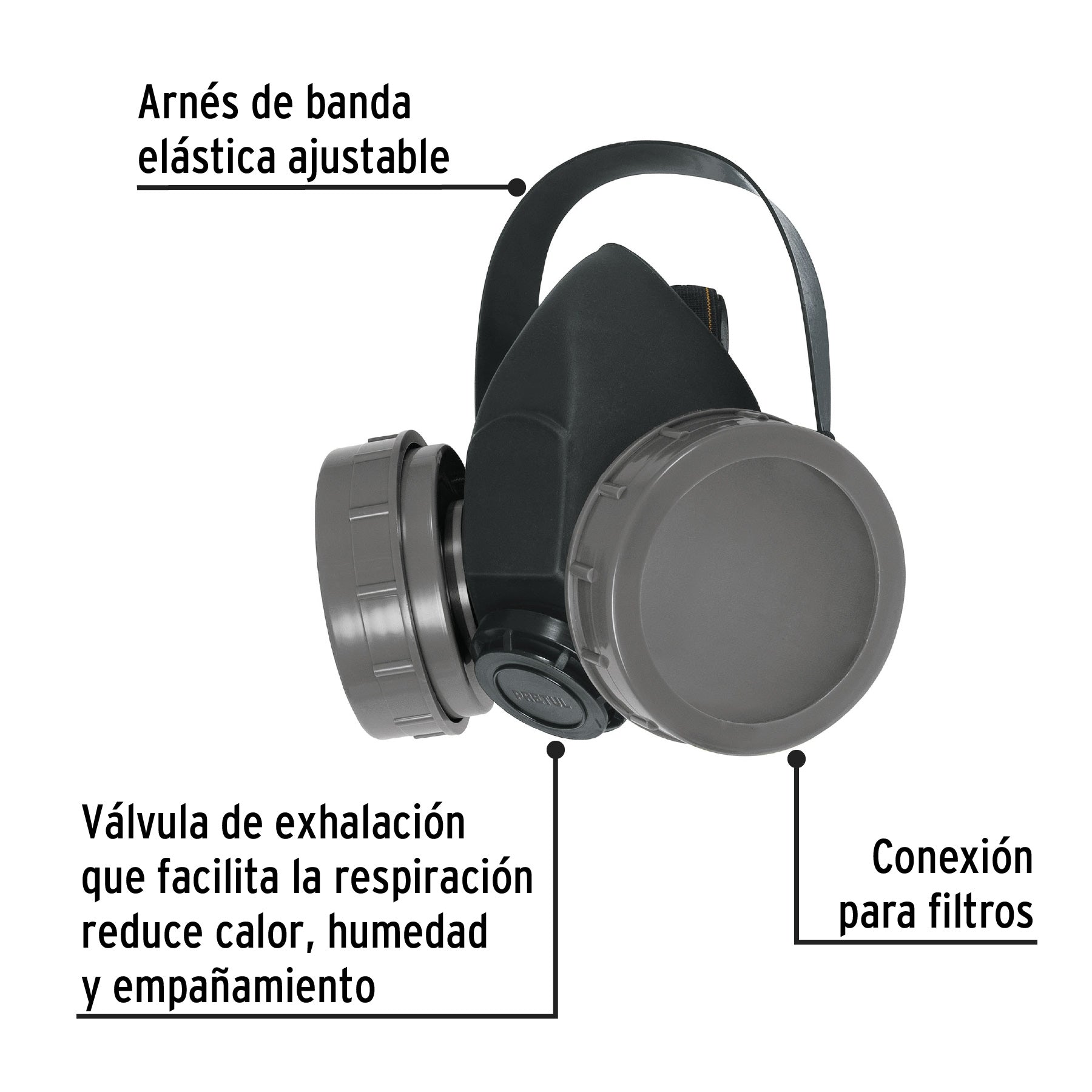 Respirador sin Cartucho 2 Filtros Pretul