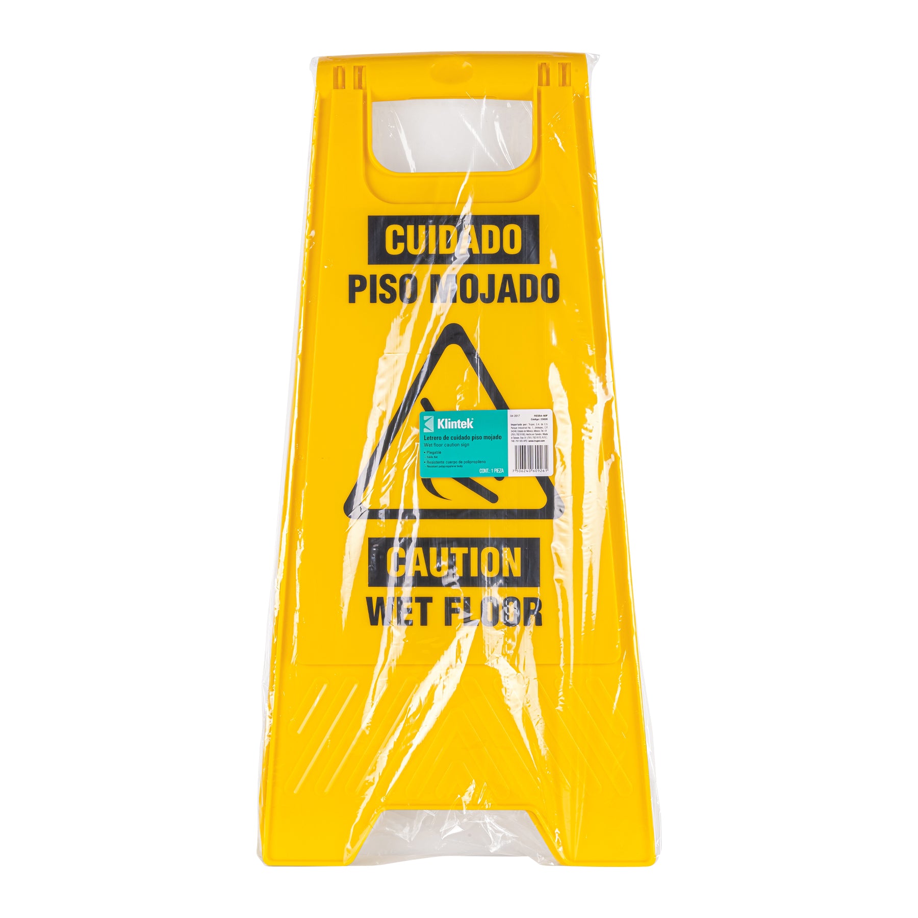 Letrero Plegable de Piso Mojado Klintek