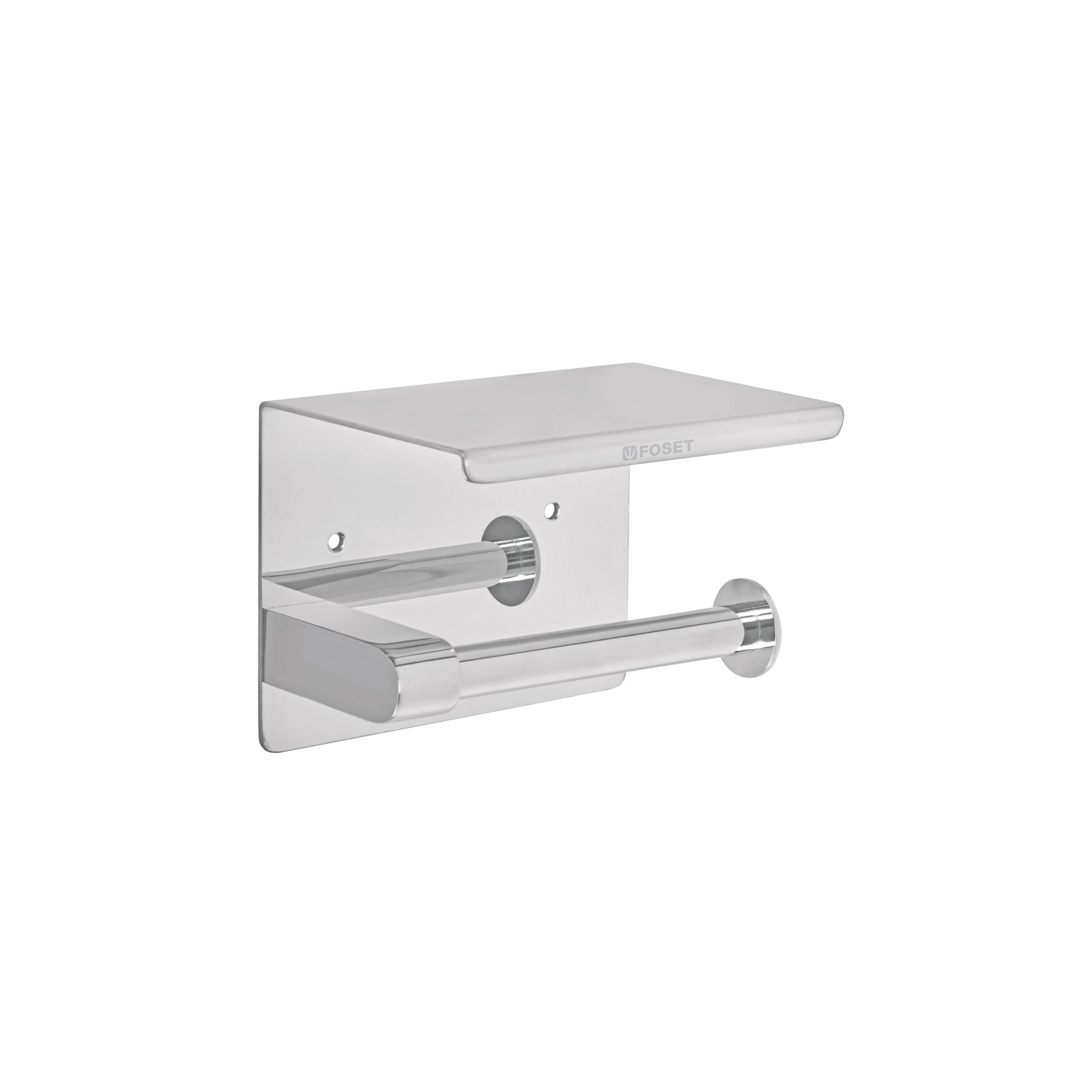 Portarrollo con Soporte para Celular Foset Riviera Cromo