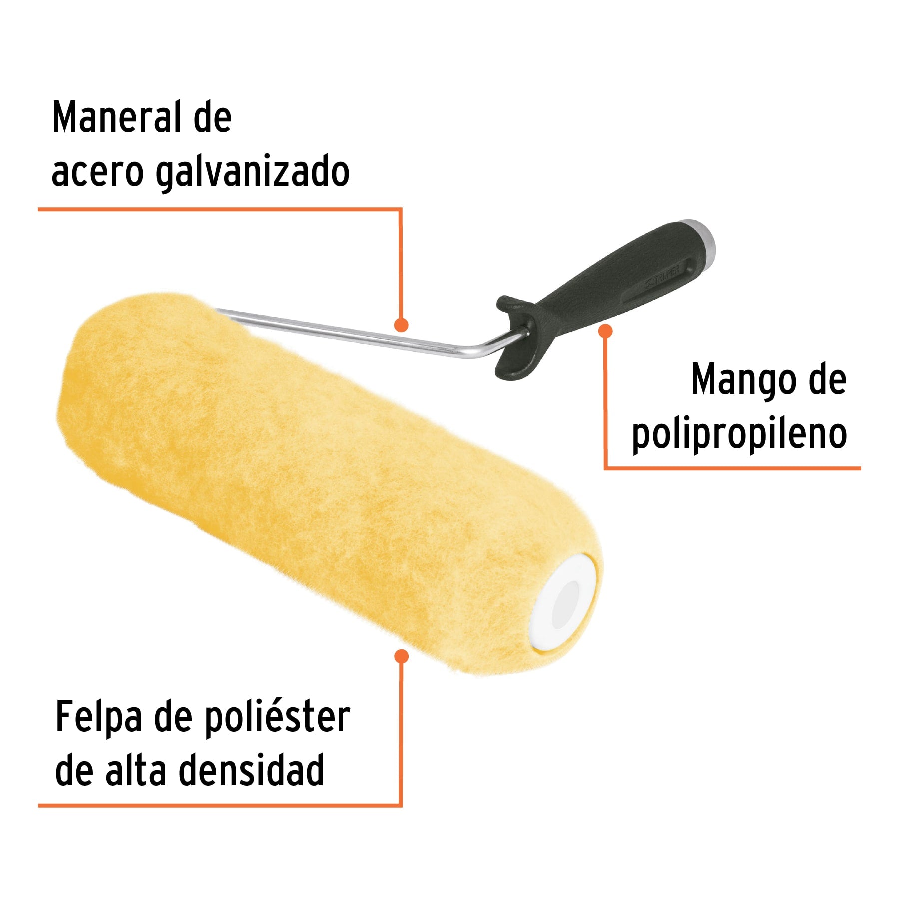 Rodillo para Pintar 9" x 3/4" Superficies Rugosas Truper