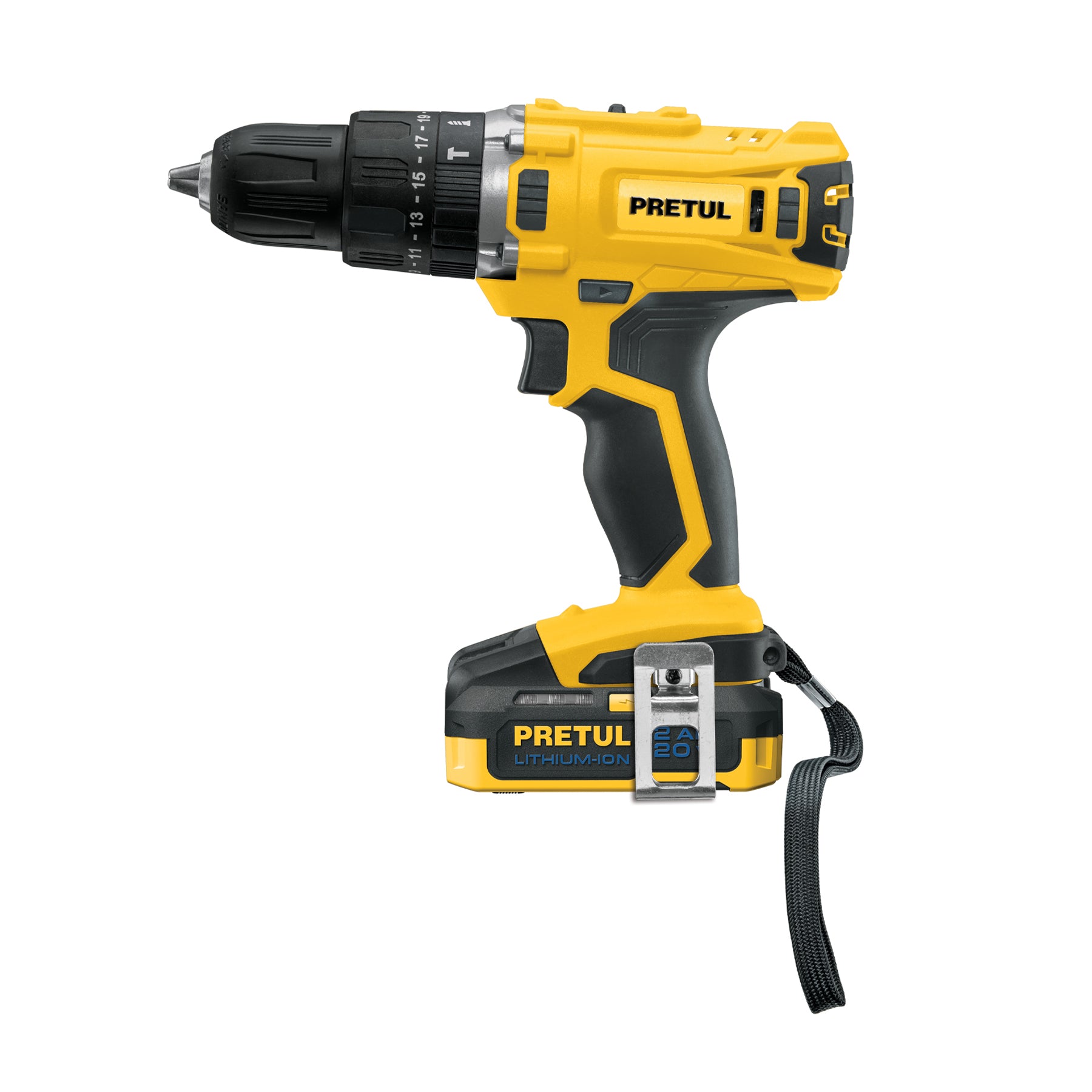Rotomartillo Inalambrico 20 Volts Broquero de 1/2" Pretul