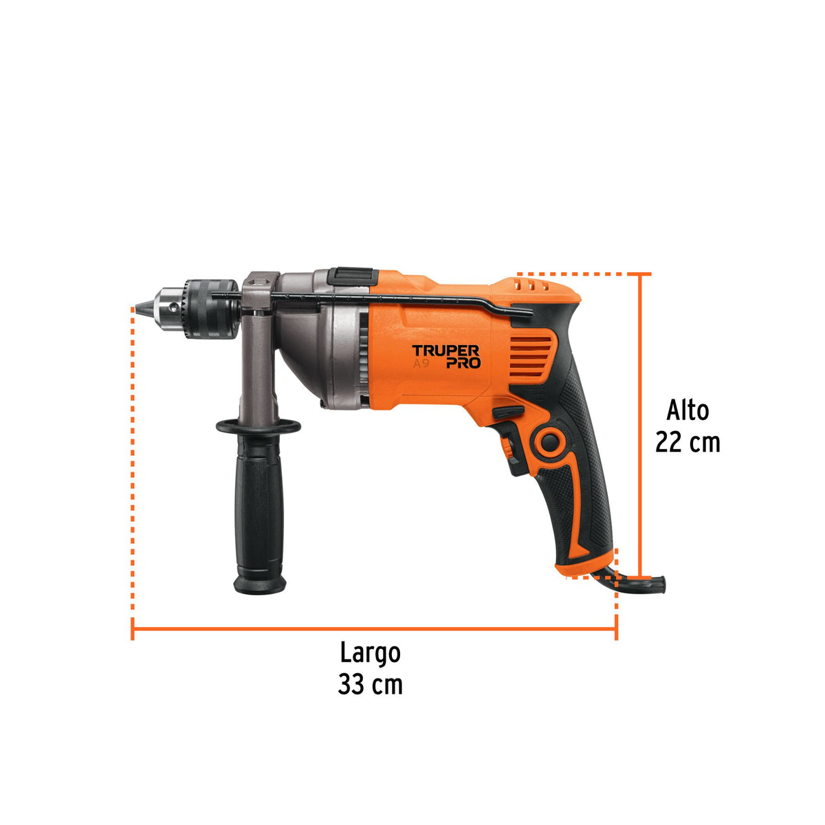 Rotomartillo 850 Watts 1/2" TRUPER PRO