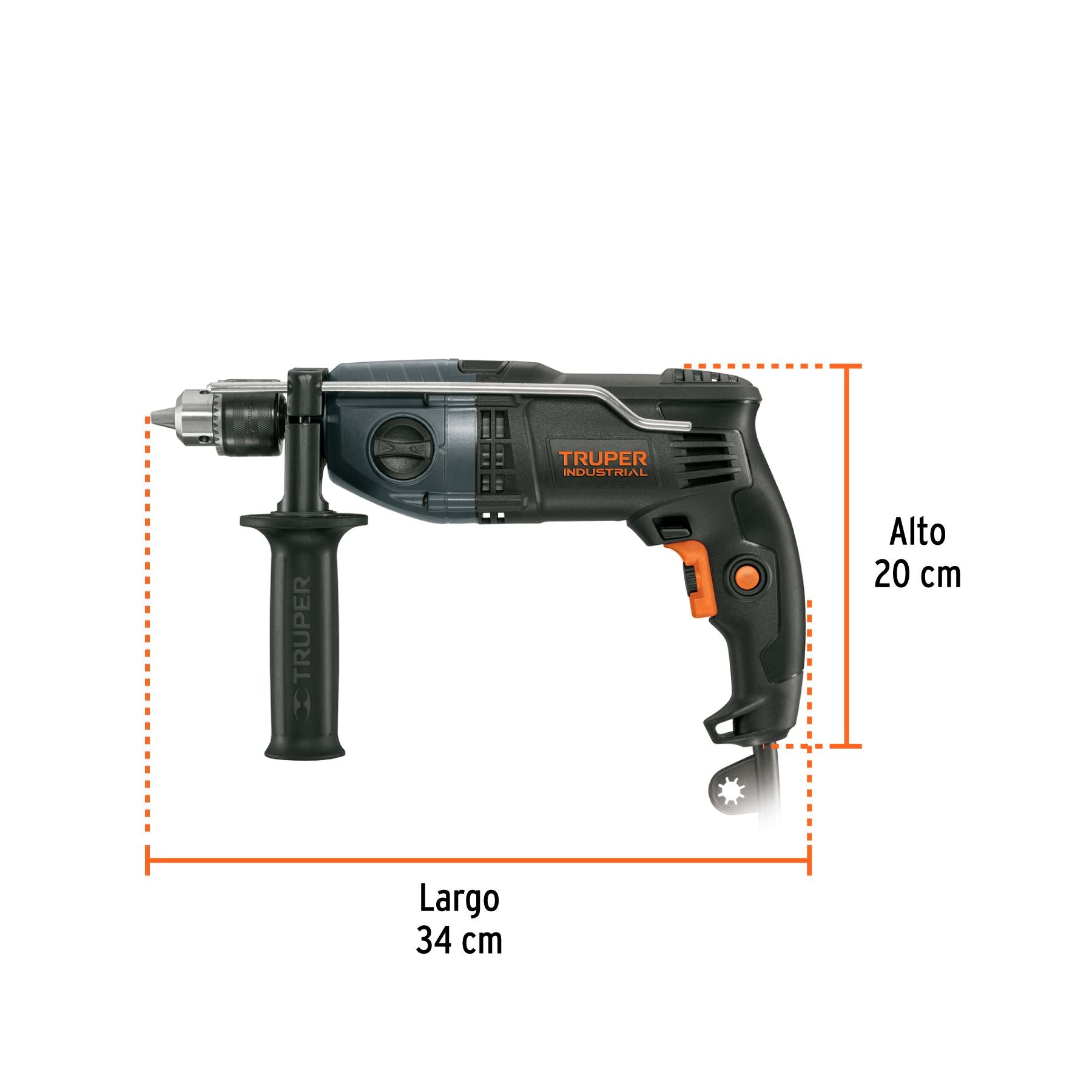 Rotomartillo 900 Watts Broquero 1/2" TRUPER INDUSTRIAL