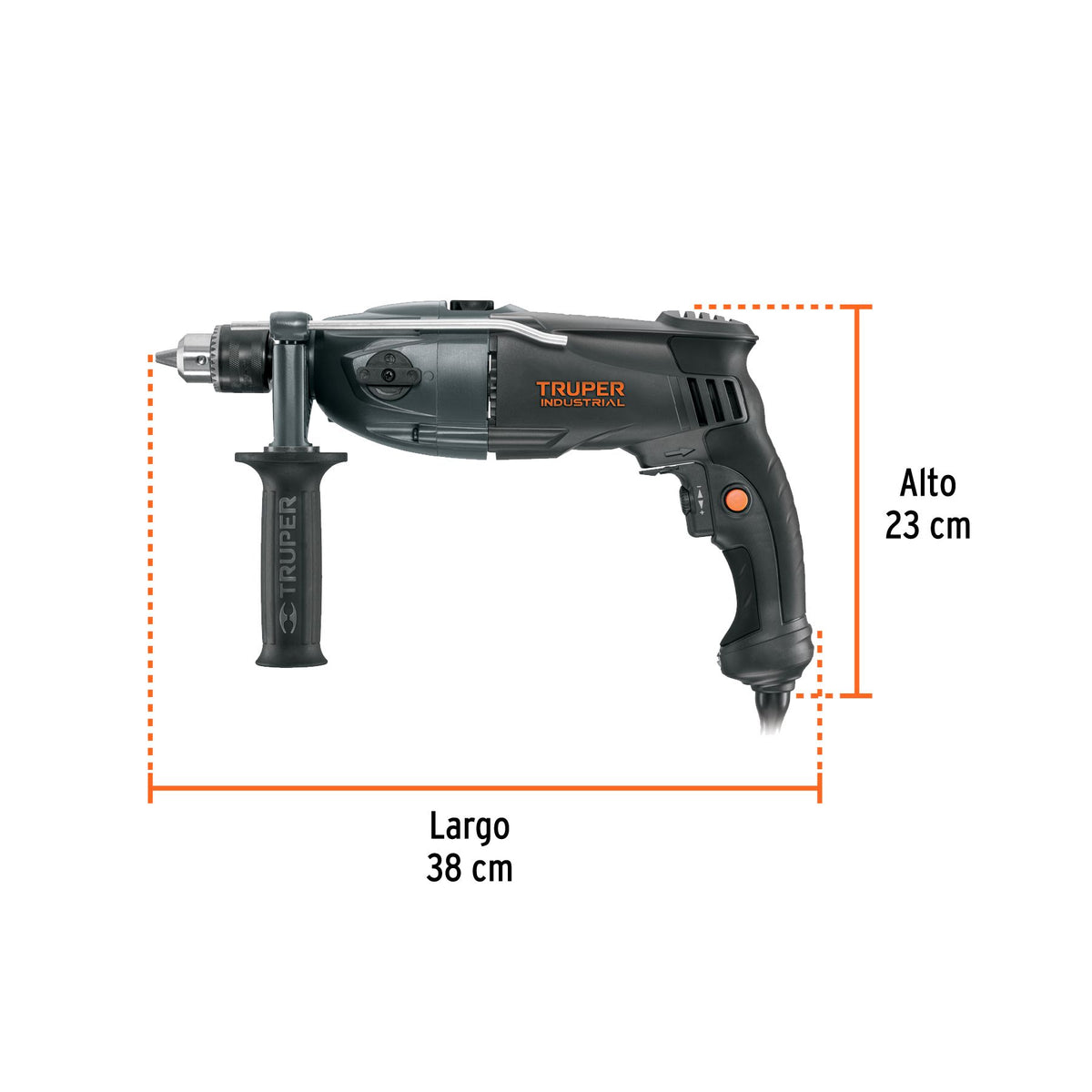 Rotomartillo 1,200 Watts 1/2" TRUPER INDUSTRIAL