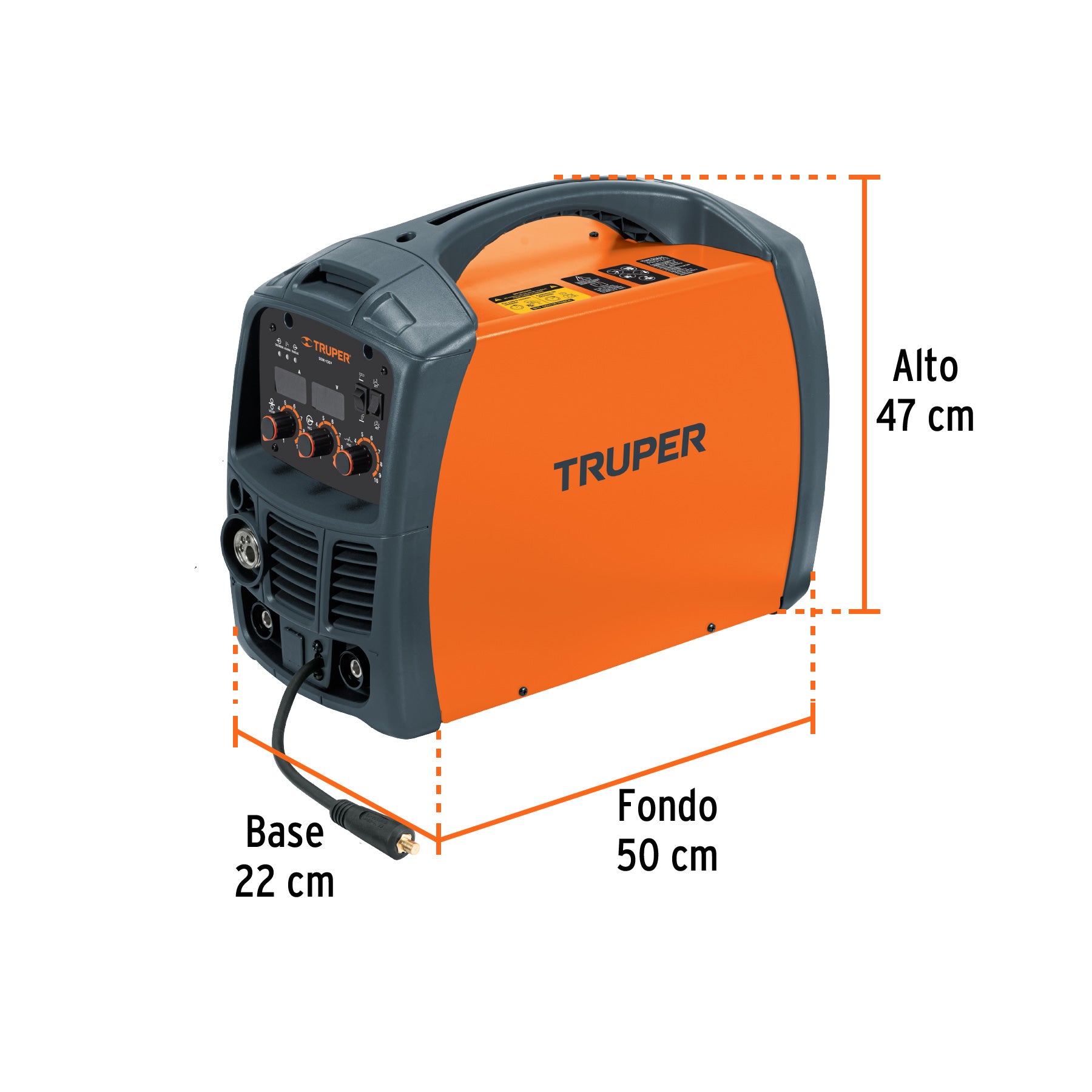 Soldadora Inversora Proceso SMAW y GMAW/FCAW 130 A 127 V Truper