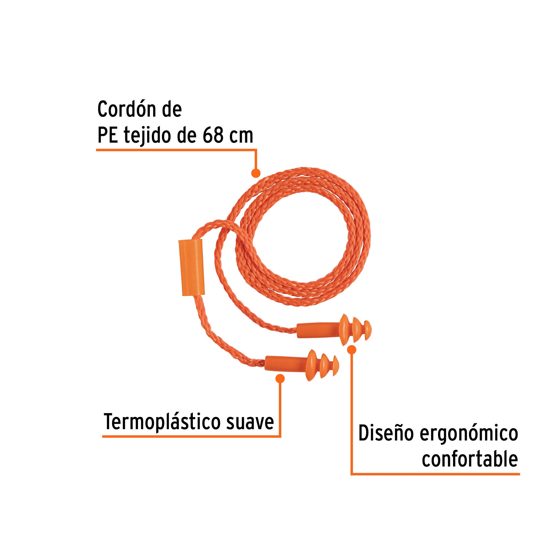 Tapon Auditivo Triple Barrera Truper