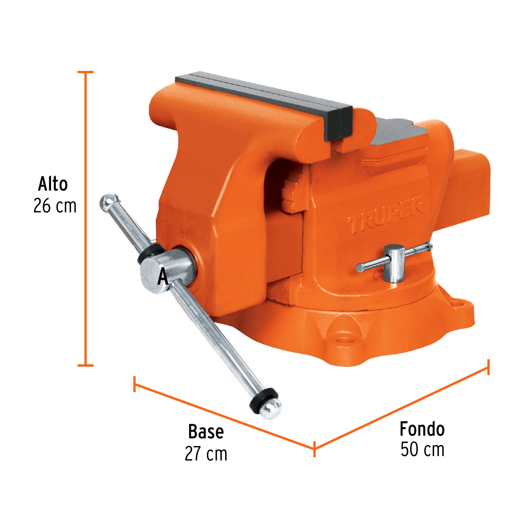 Tornillo de Banco Industrial Truper 8"