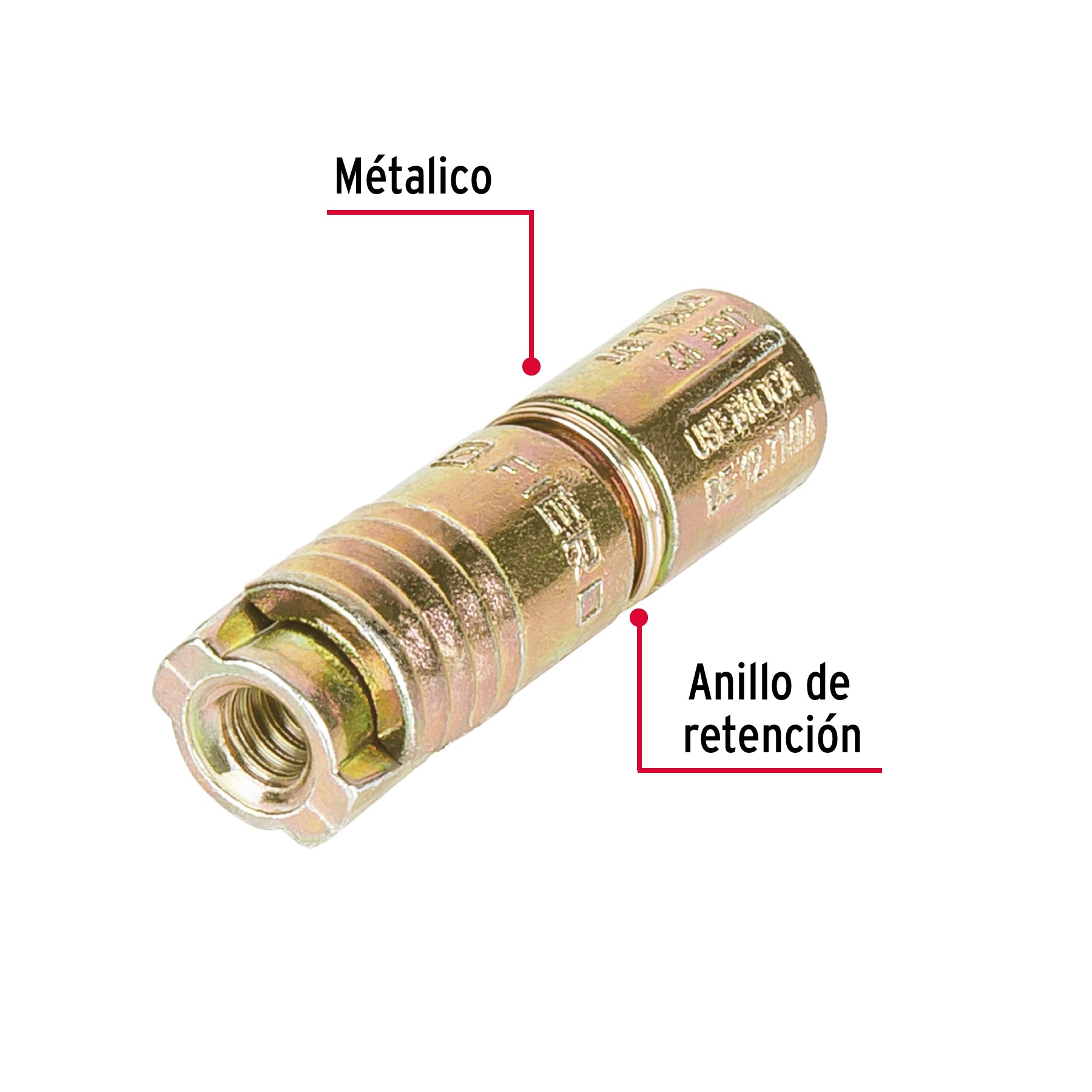 Taquete de Expansion 1/4" (6.5 mm) Fiero Caja con 100 Piezas
