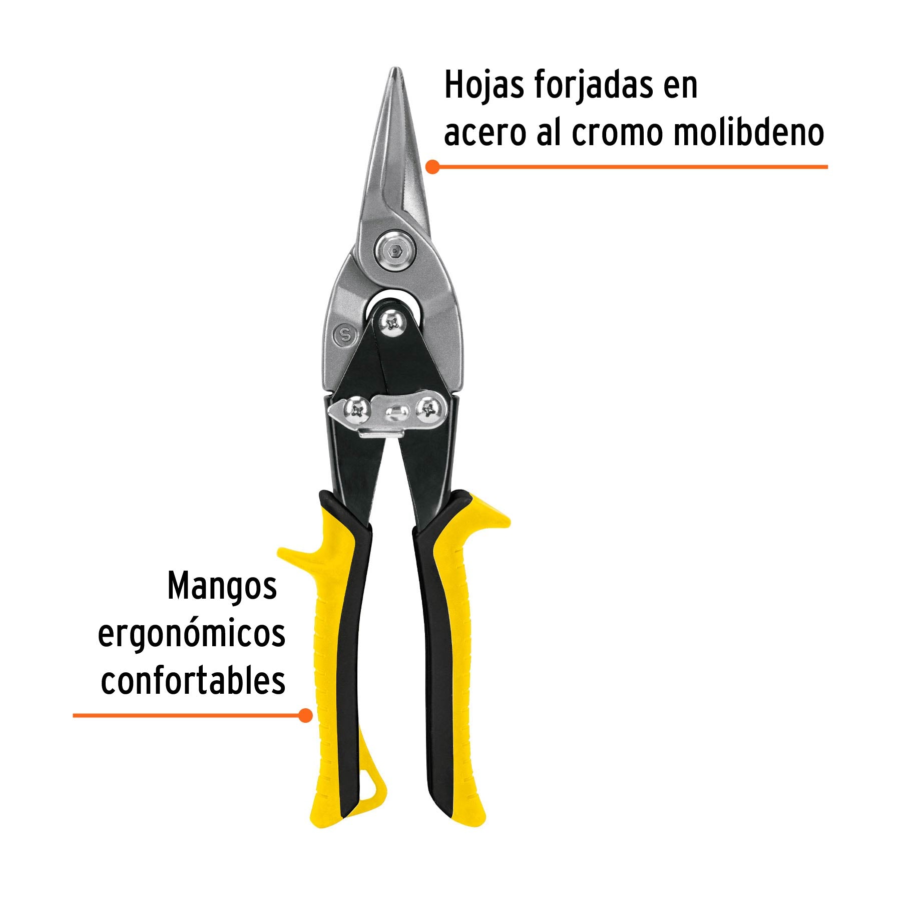 Tijeras de Aviacion 10" Corte Recto Truper