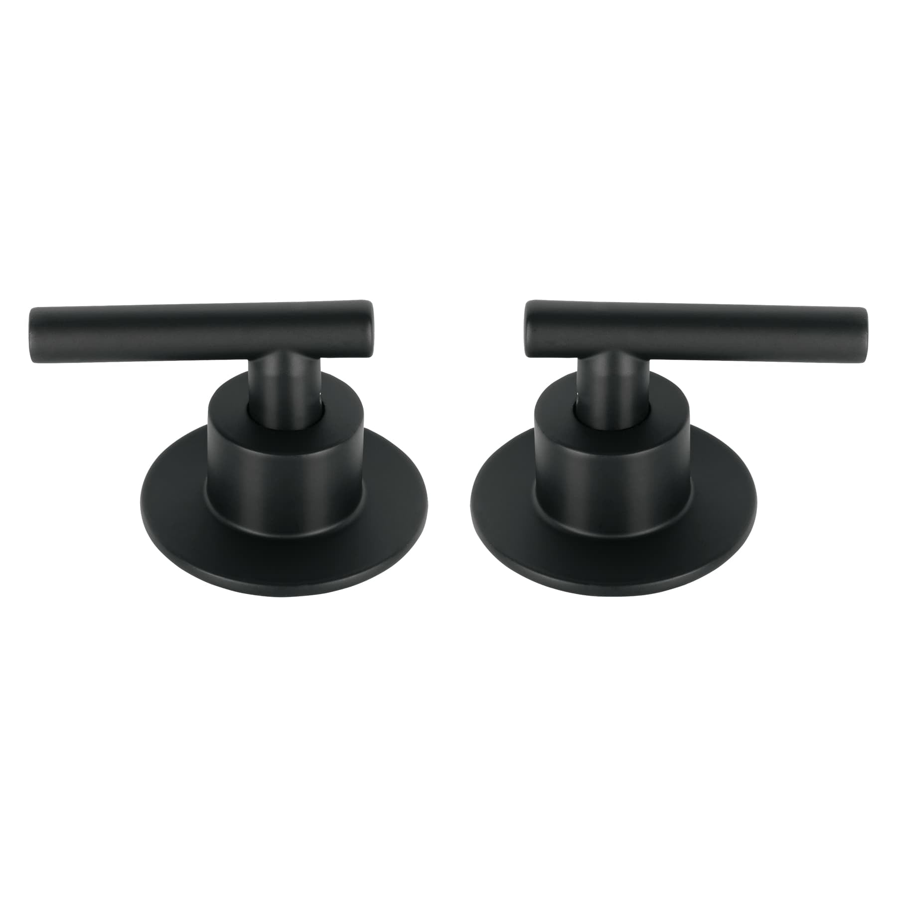 Juego de 2 Manerales para Regadera Palanca FOSET TUBIG Acabado Negro