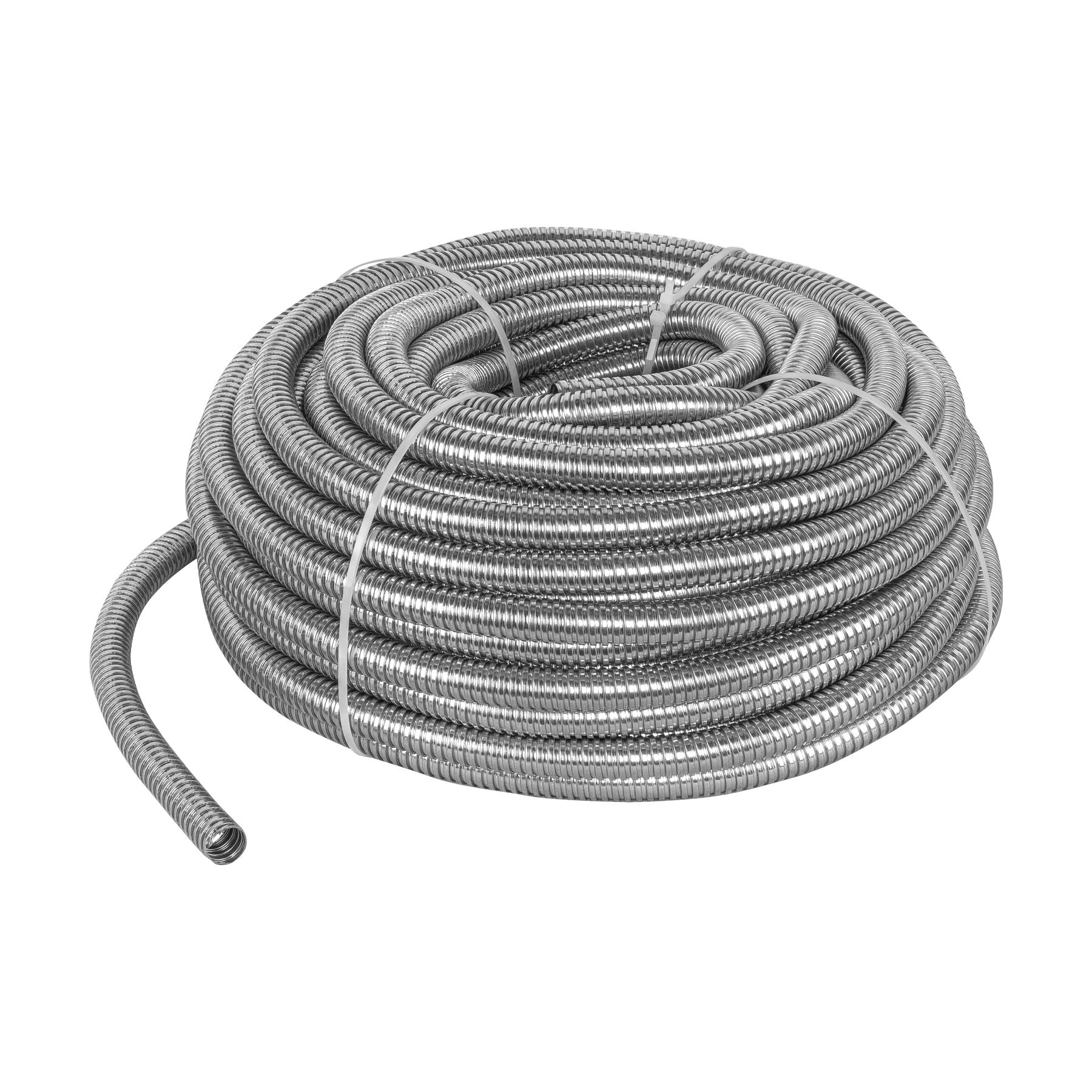 Tubo Flexible Metalico 1/2" (13 mm) Volteck Rollo 50 Metros