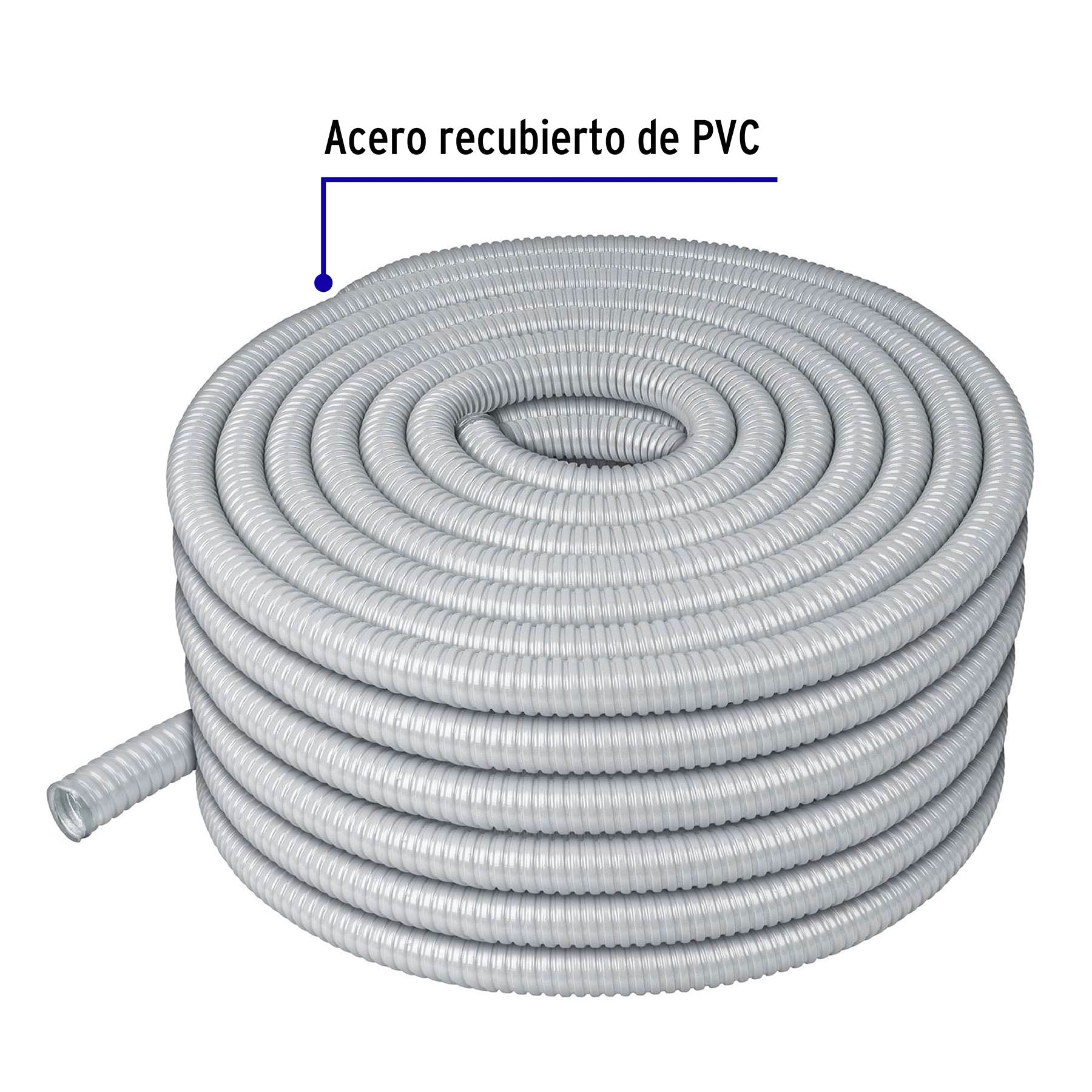 Tubo Flexible Liquid Tight 3/4" (19 mm) Volteck Rollo 50 Metros