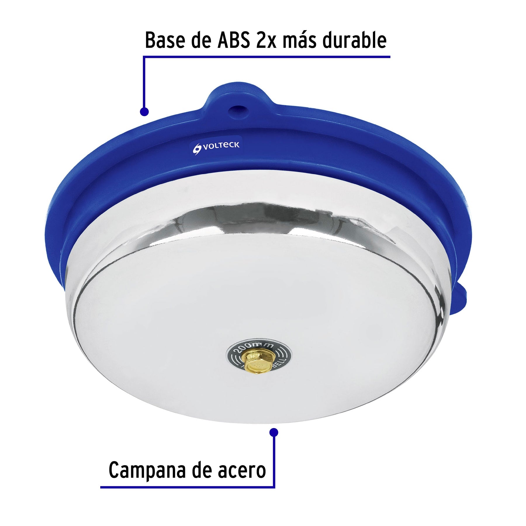 Timbre Tipo Campana Volteck 8"