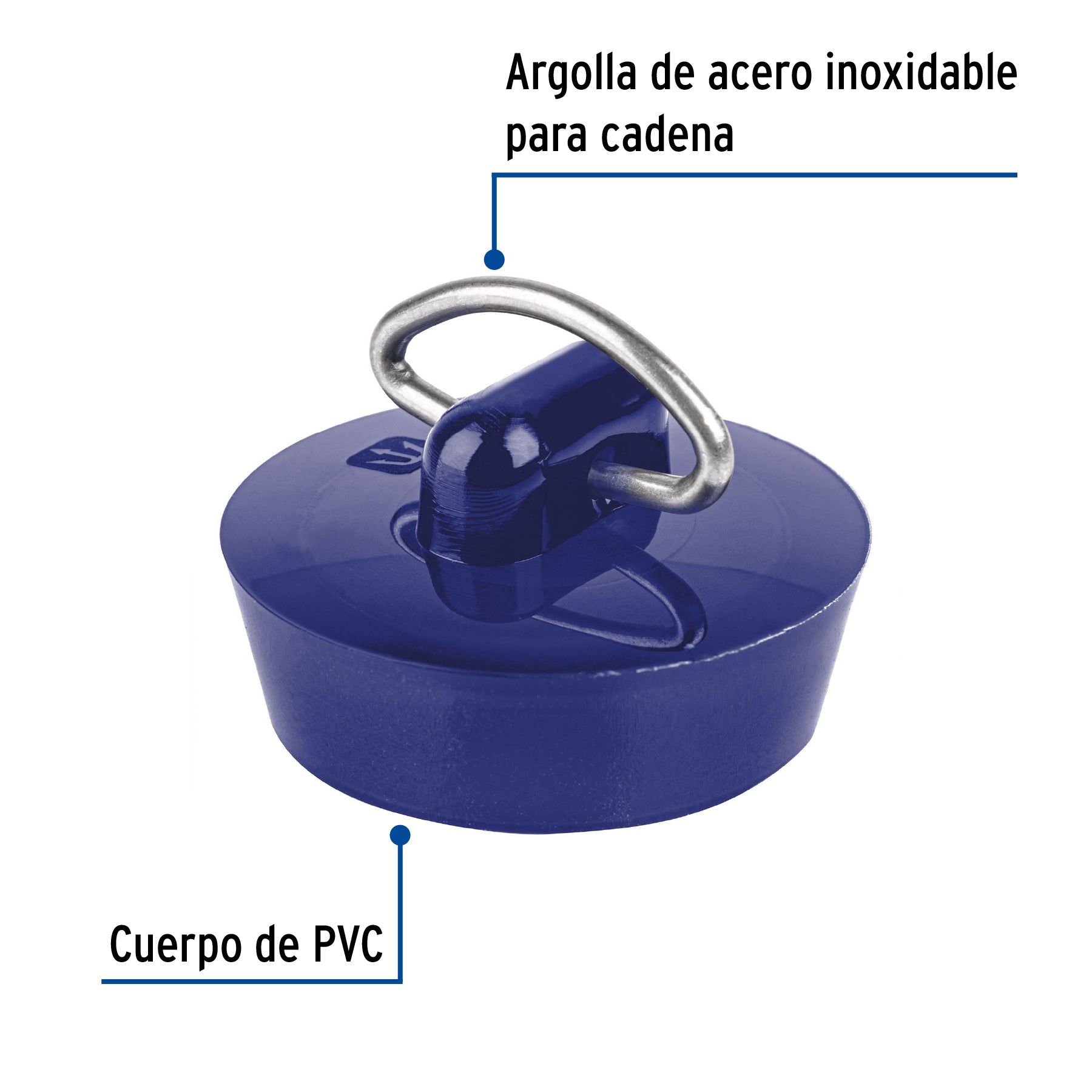 Tapon de PVC para Lavadero 1"1/4 (32 mm) Foset