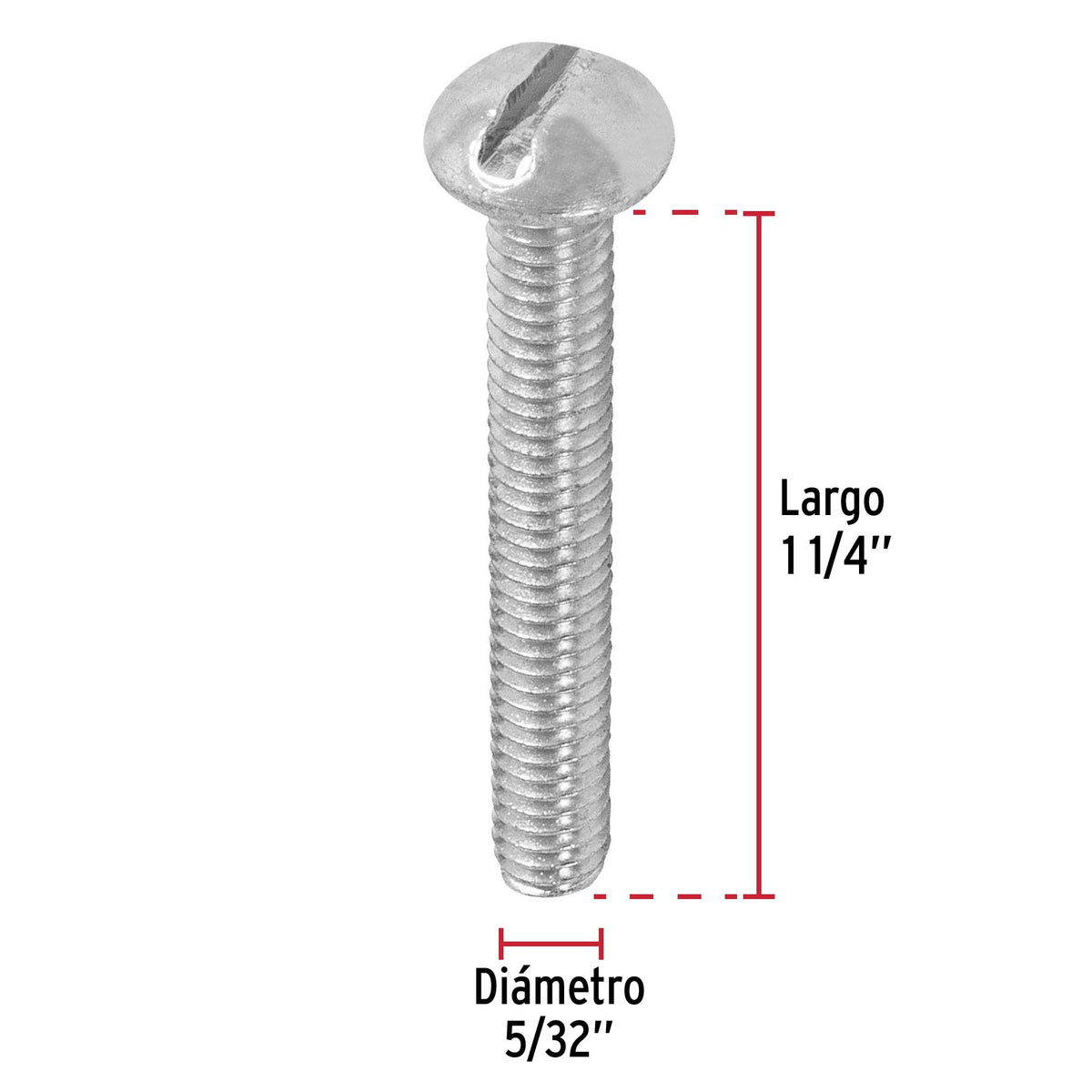 Tornillo Tipo Estufa 5/32" x 3/4" Fiero Bolsa 350 Piezas