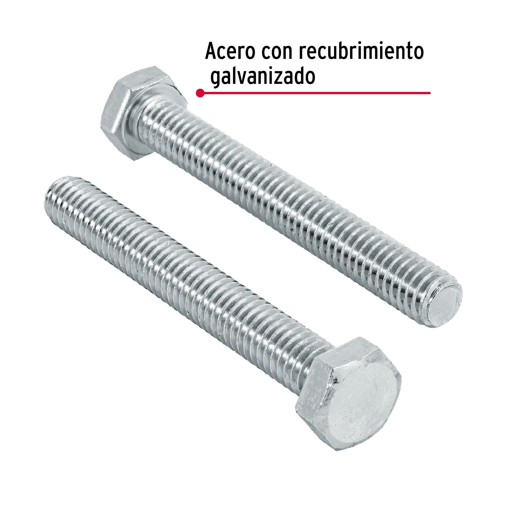Tornillo Cabeza Hexagonal 5/16" x 2"1/2 Fiero Bolsa 60 Piezas