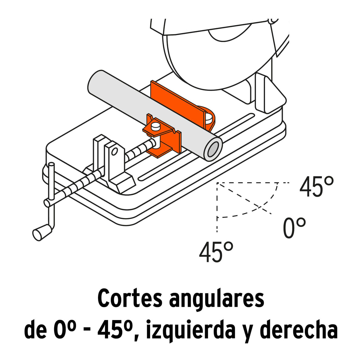 Cortadora de Metales 14" 2,200 Watts Mango Recto TRUPER INDUSTRIAL