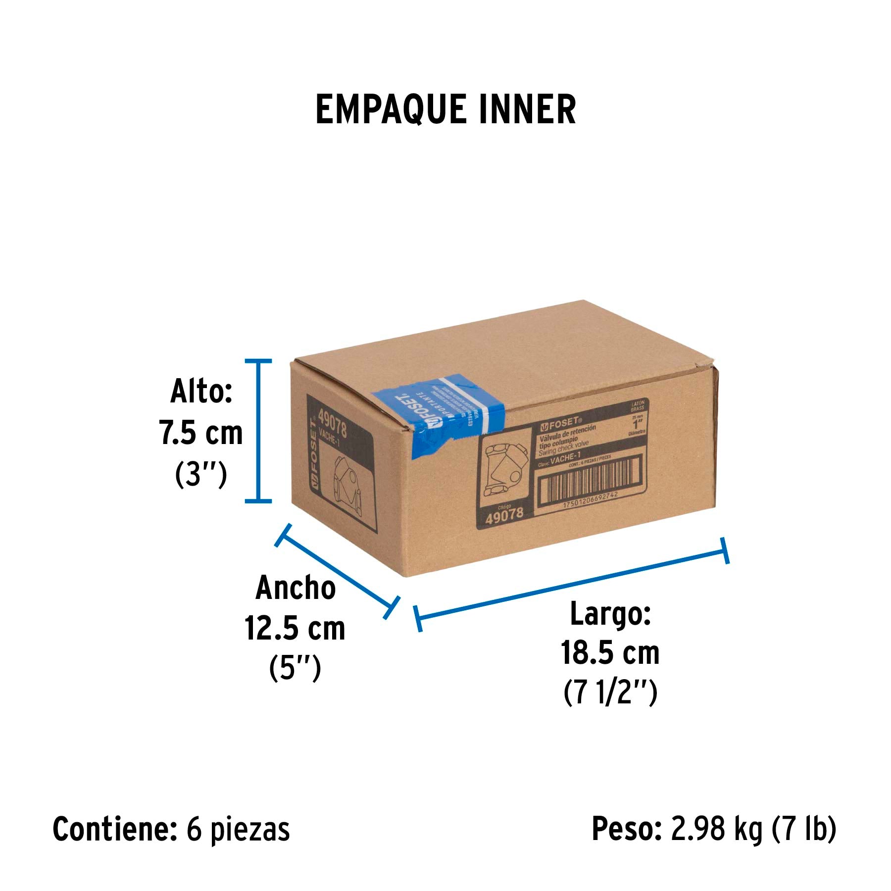 Check Columpio Foset 1" (25 mm)