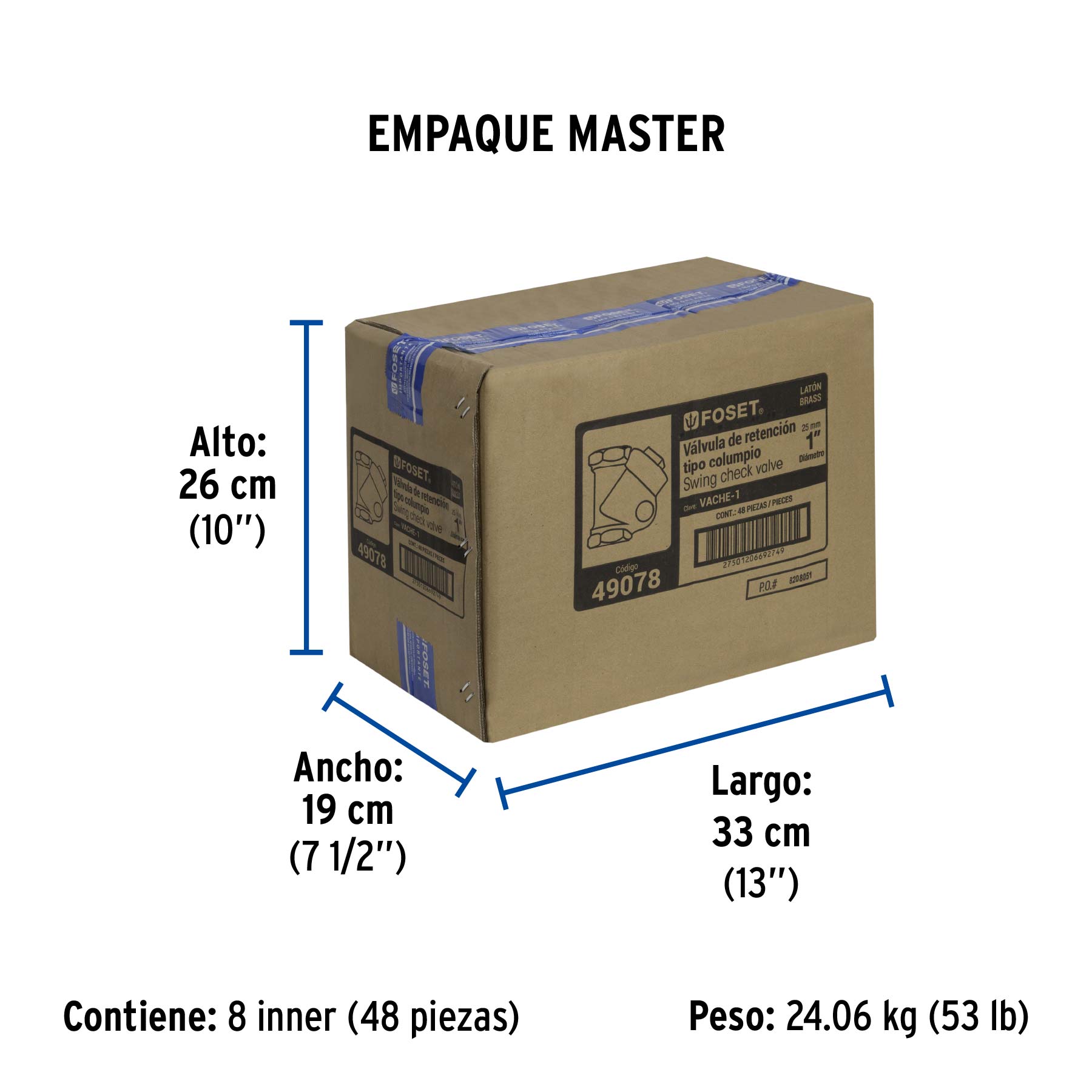 Check Columpio Foset 1" (25 mm)